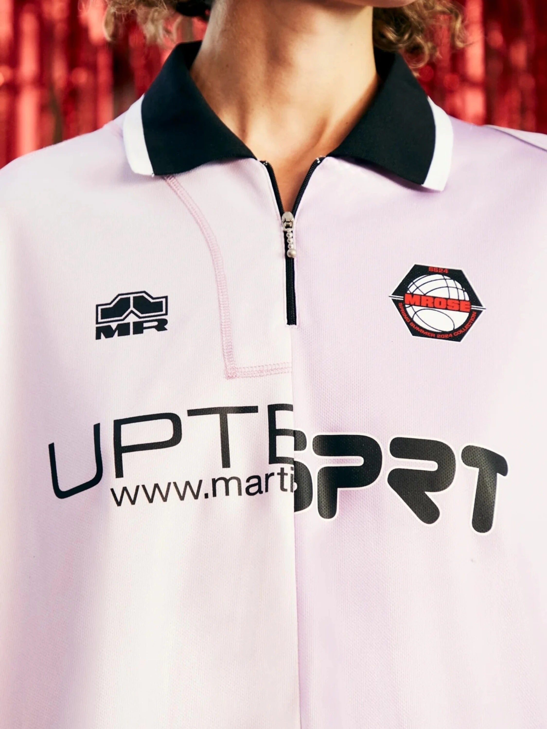 Футболка Martine Rose Half And Half Football Top Lilac