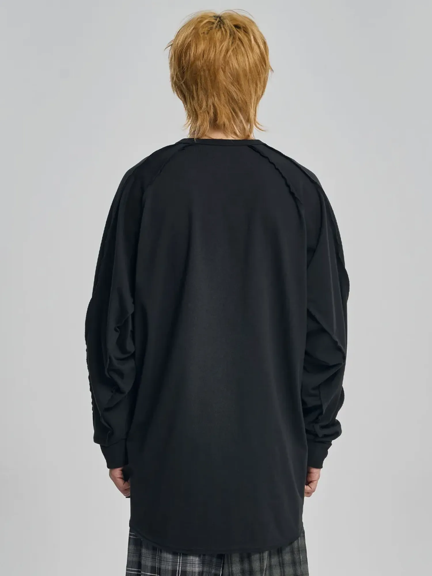 Лонгслив AJOBYAJO Raw Edge Sculpted Black