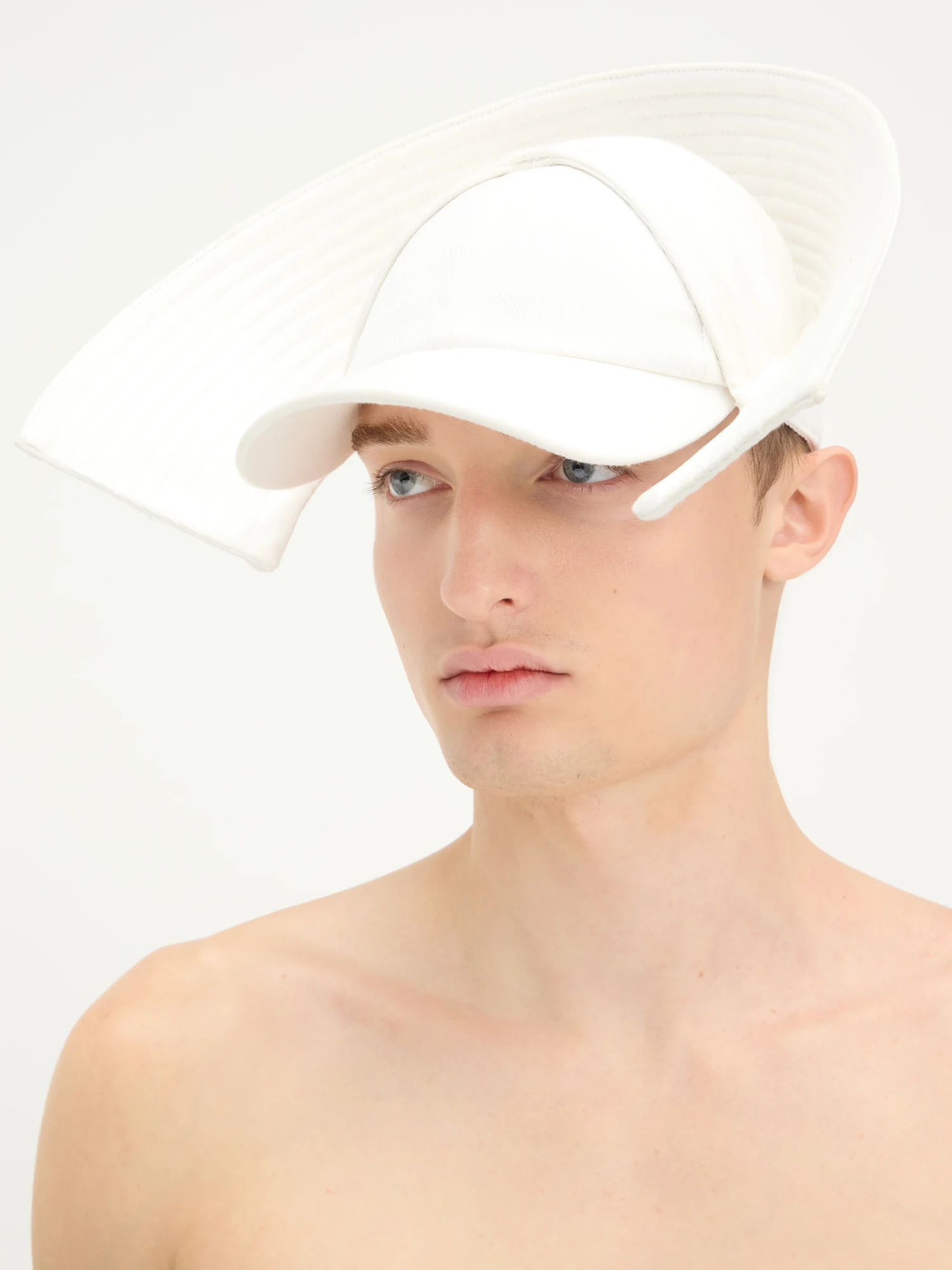 Кепка Jean Paul Gaultier Denim Drill Bob Marine Hat White