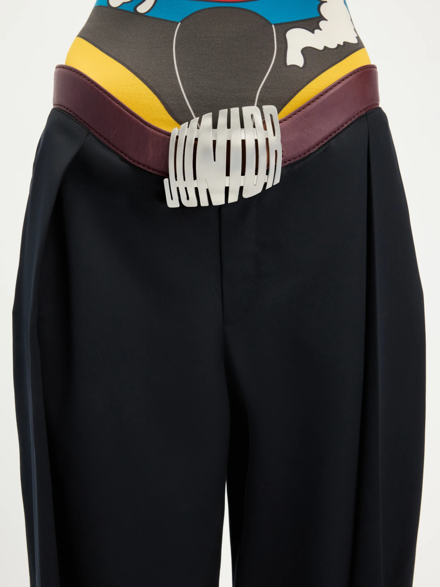 Брюки Jean Paul Gaultier The Curved Suit Pants Navy