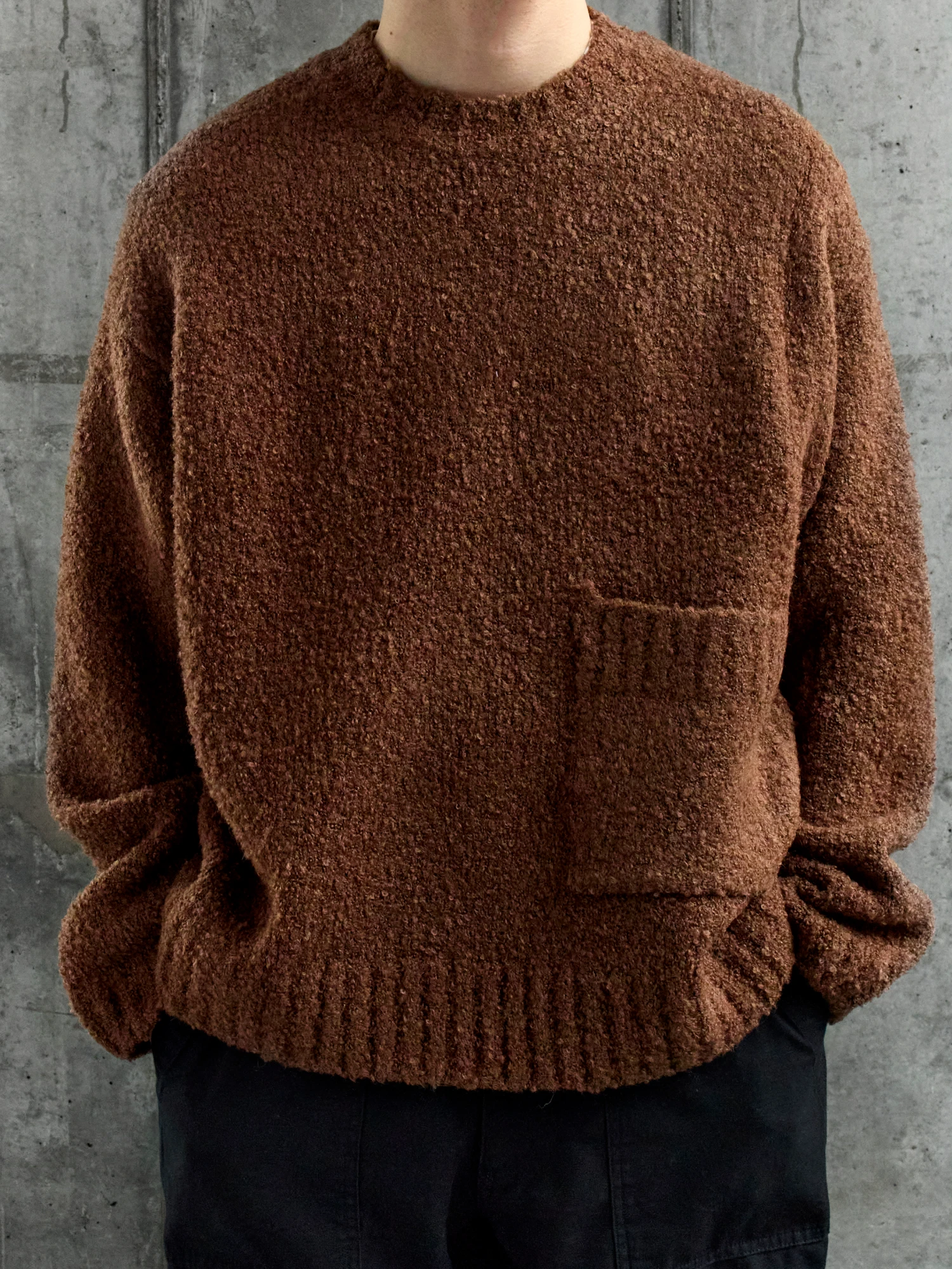 Свитер FrizmWORKS Alpaca Boucle Knit Brown