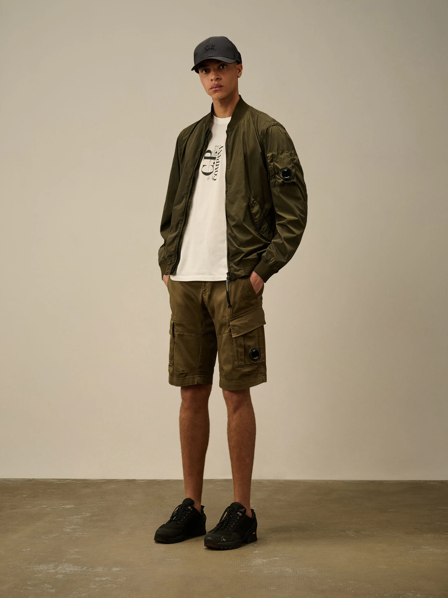 Шорты C.P. Company Stretch Sateen Cargo Ivy Green