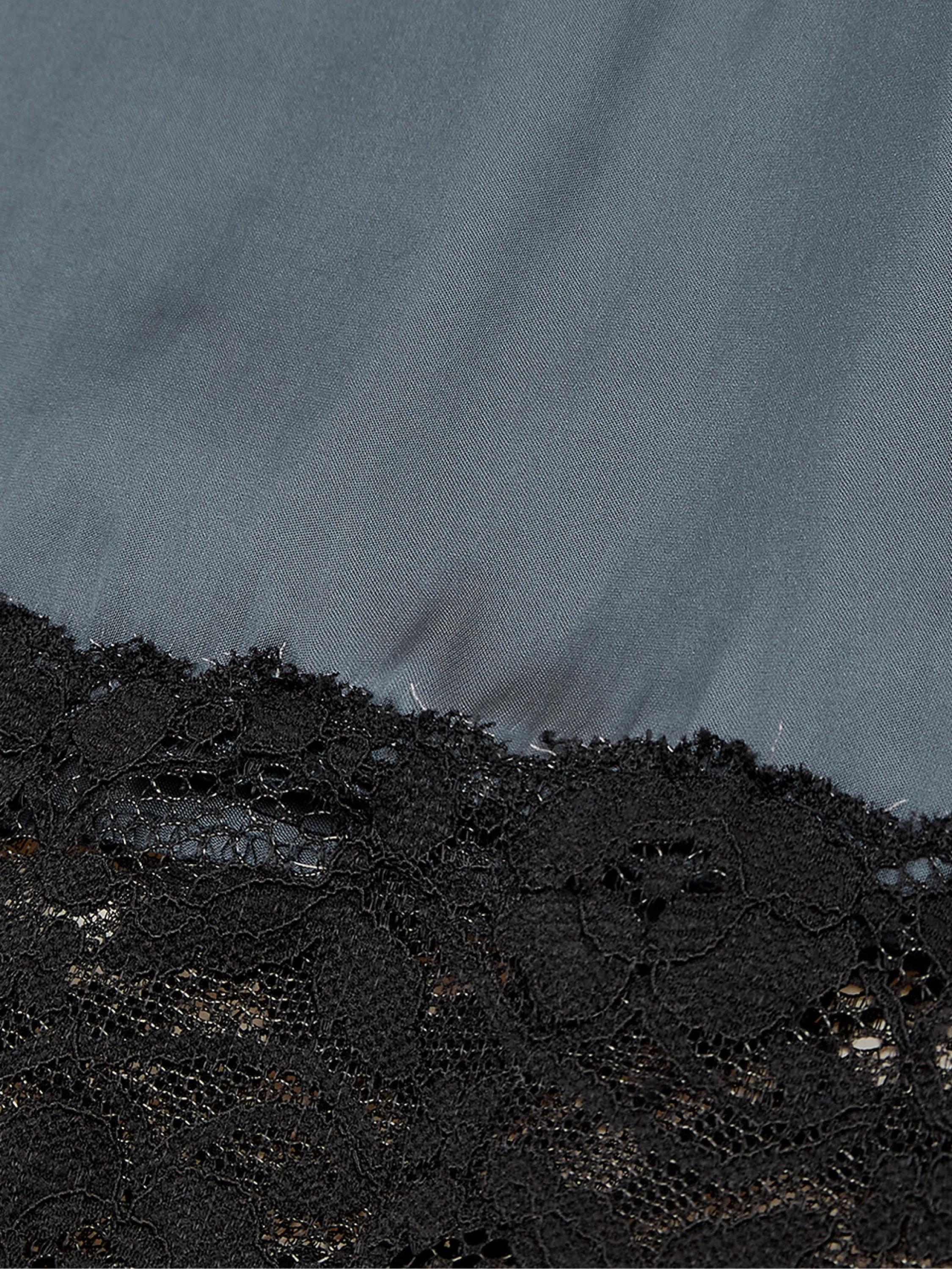 Женские шорты OPEN YY Lace Trim Lounge Charcoal