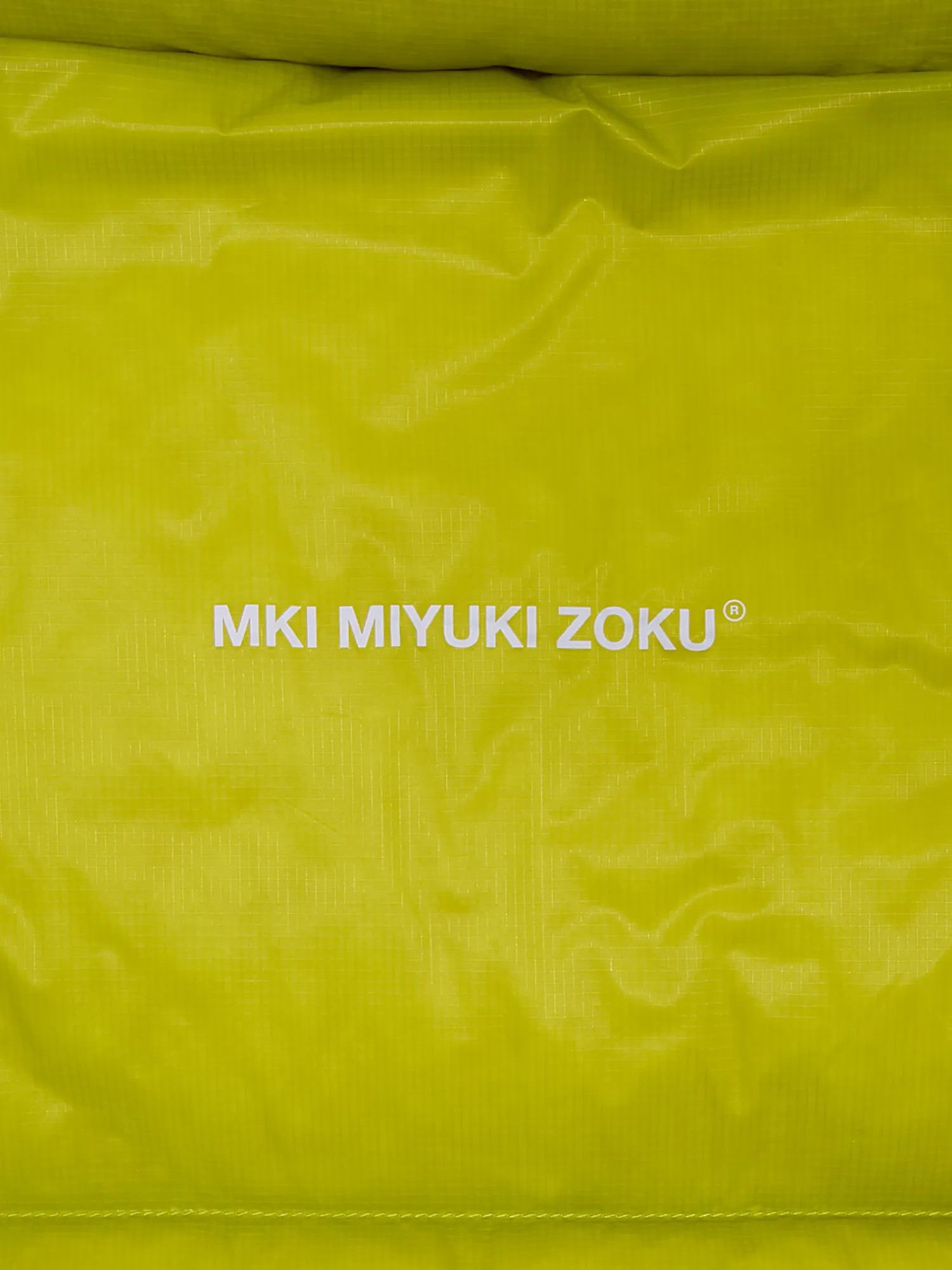 Пуховик MKI MIYUKI ZOKU Translucent Funnel Neck Bubble Chartreuse