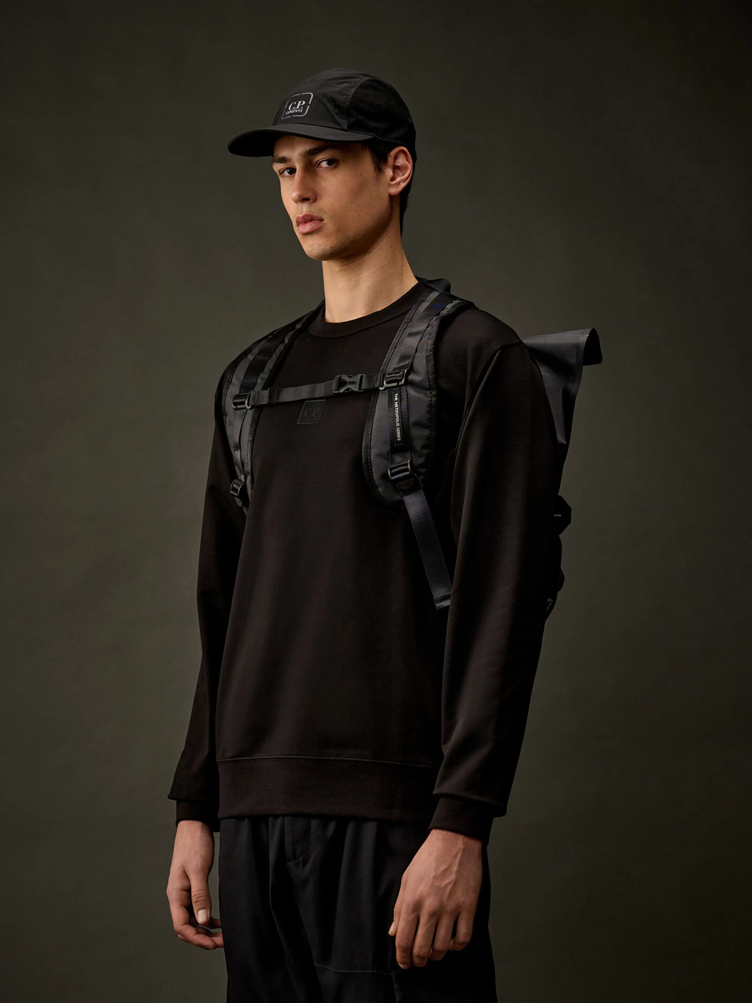 Рюкзак C.P. Company The Metropolis Series Rubber Reps Roll Black