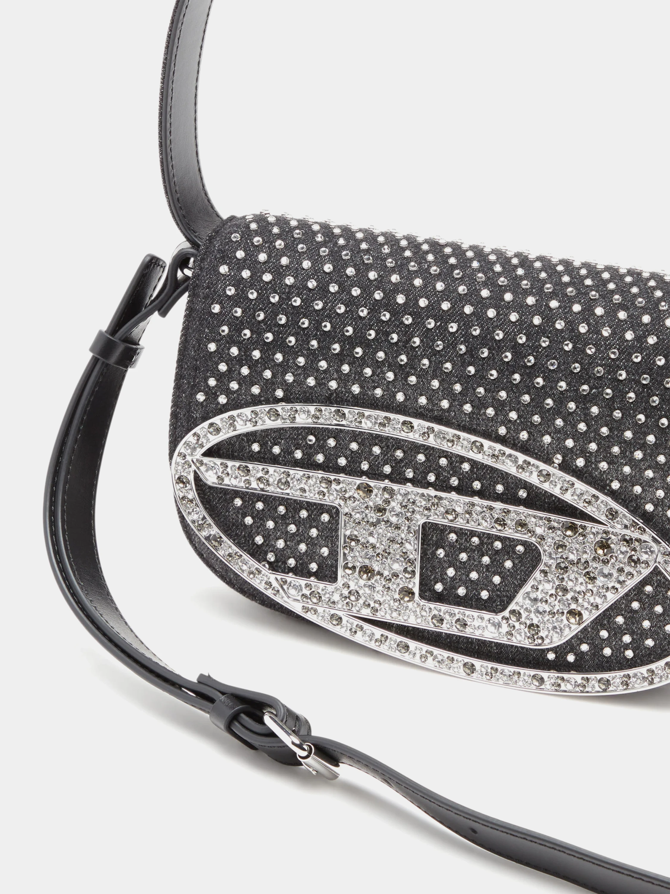 Cумка Diesel 1DR Shoulder Bag Denim Crystals Black
