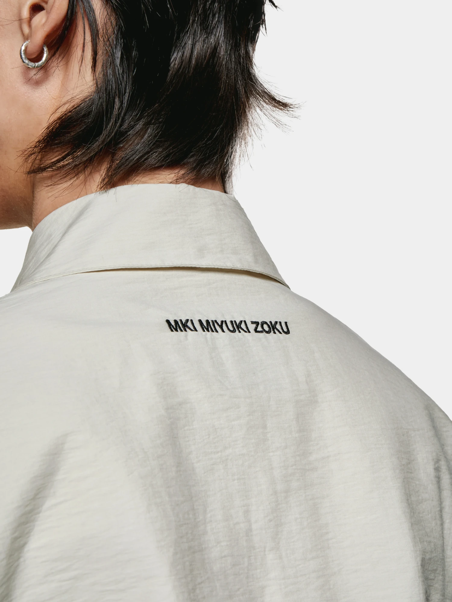 Ветровка MKI MIYUKI ZOKU Washed Cotton Nylon Box Bone