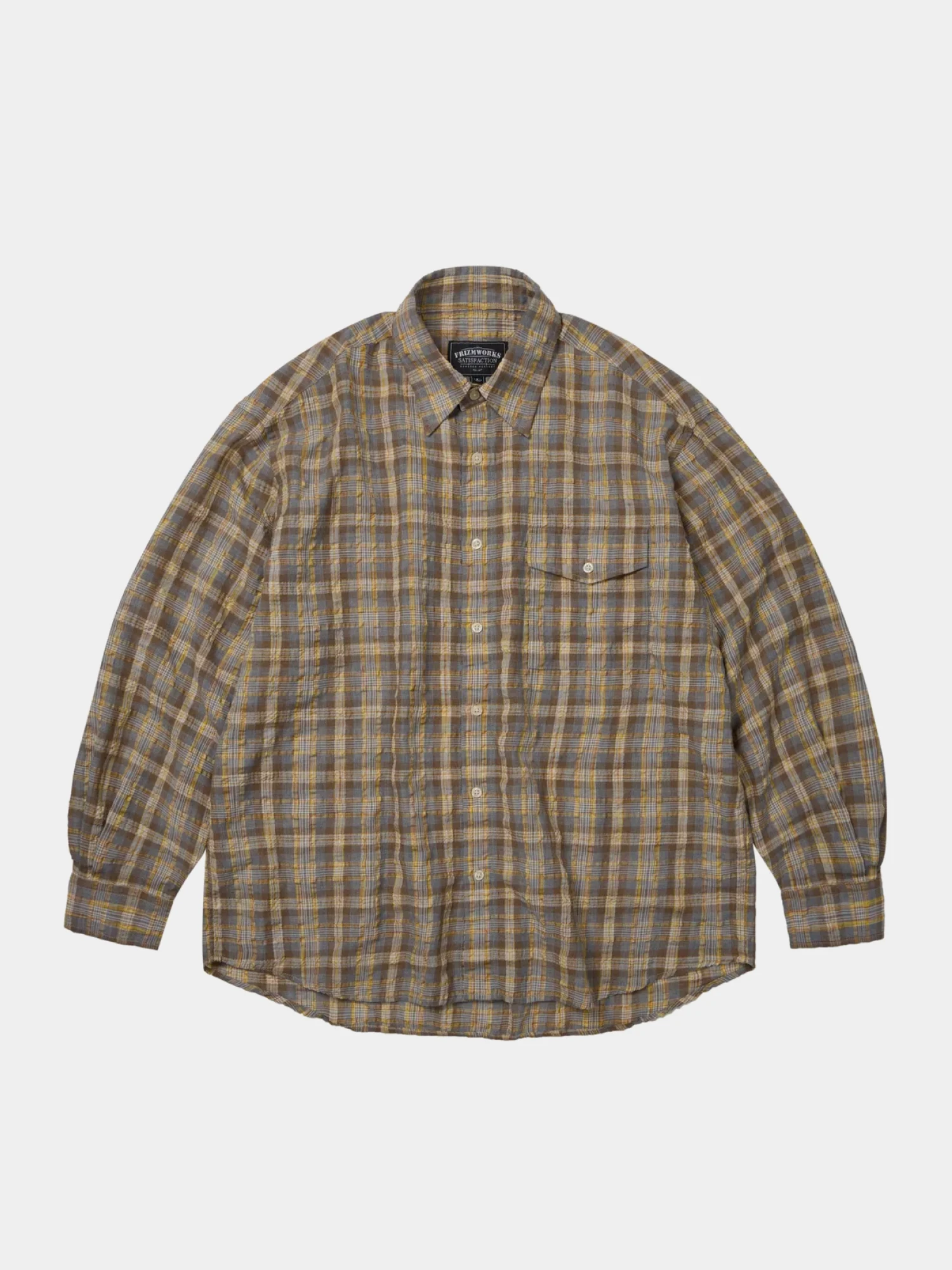 Рубашка FrizmWORKS Uneven Check Yellow