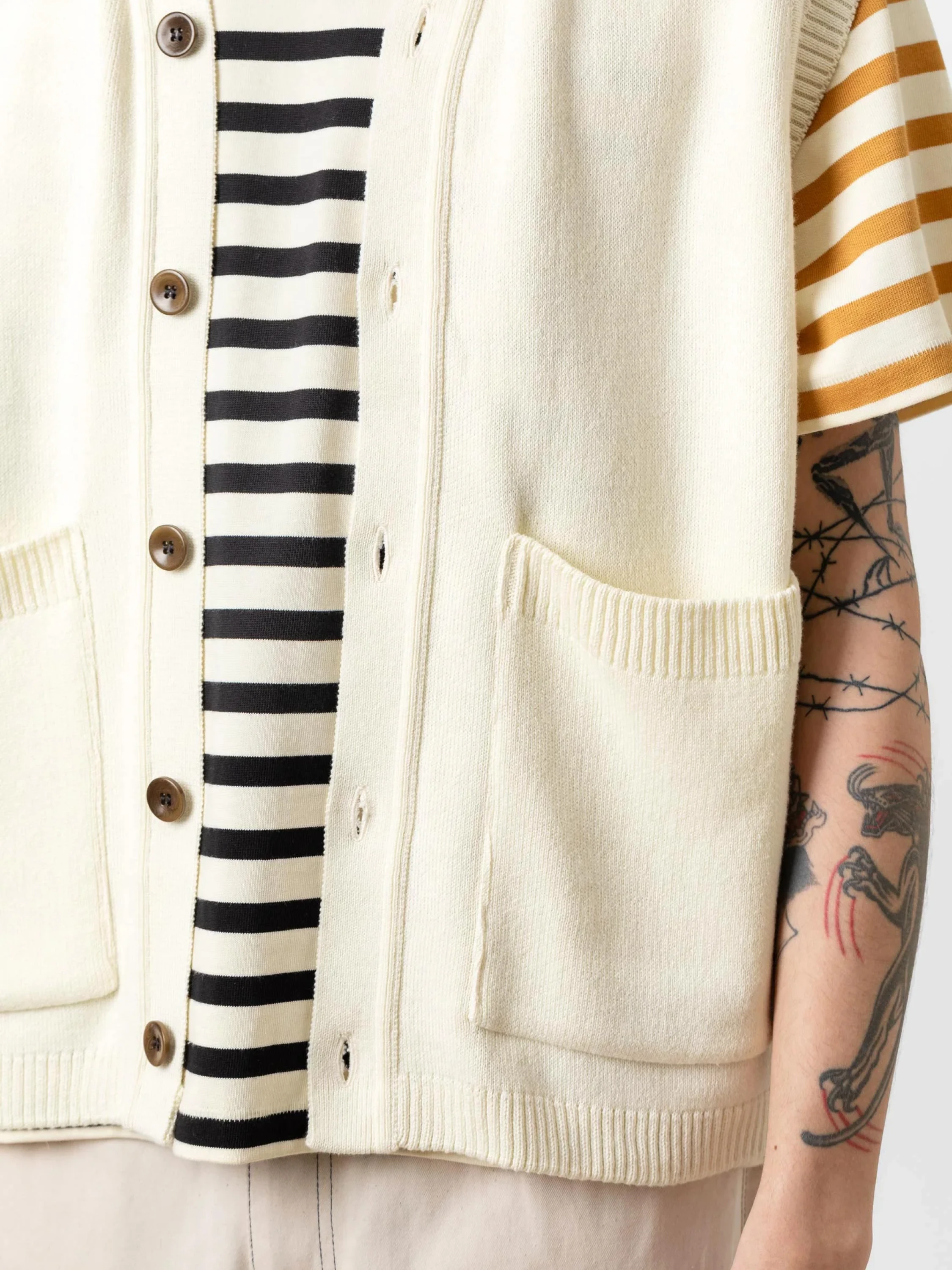 Жилет Garbstore Pocket Sweater Vest Cream