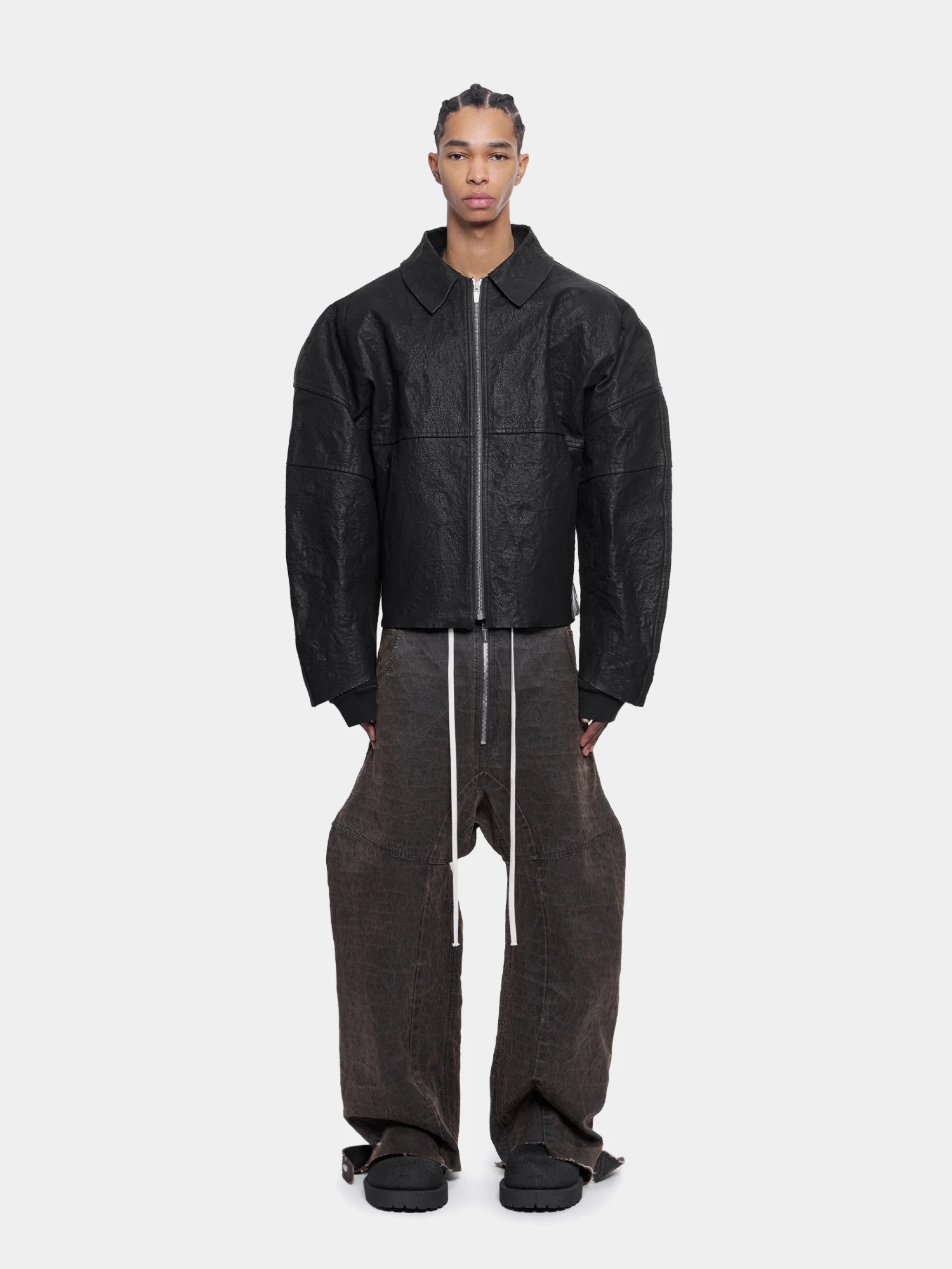 Кожаная куртка ARNODEFRANCE Metalized Leather Black