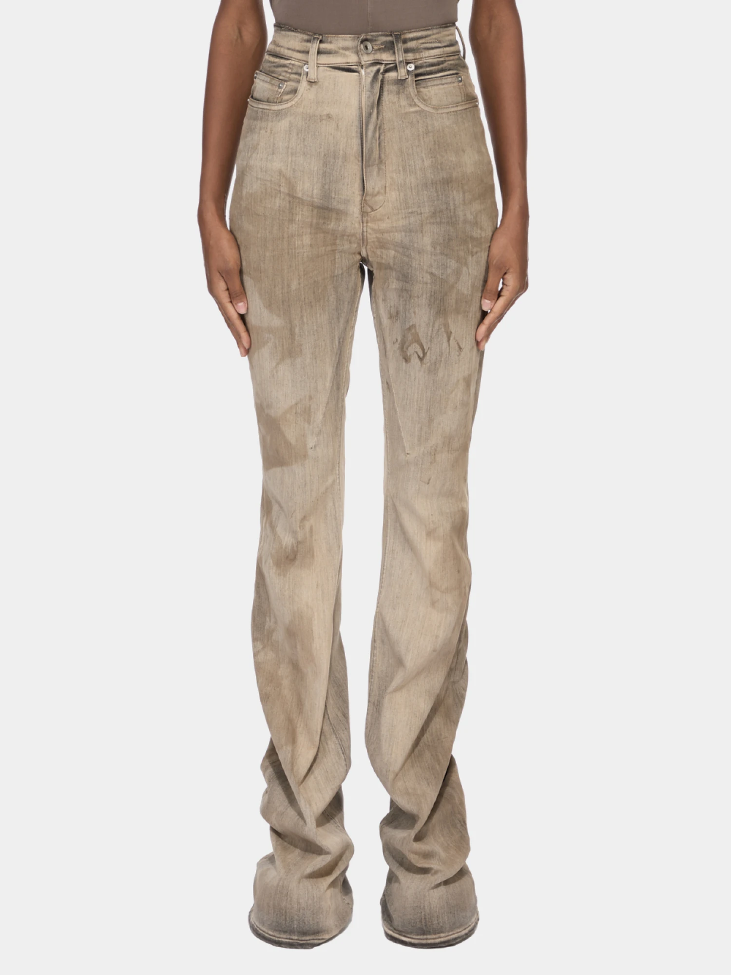 Женские джинсы RICK OWENS DRKSHDW Bolan Bootcut Dust