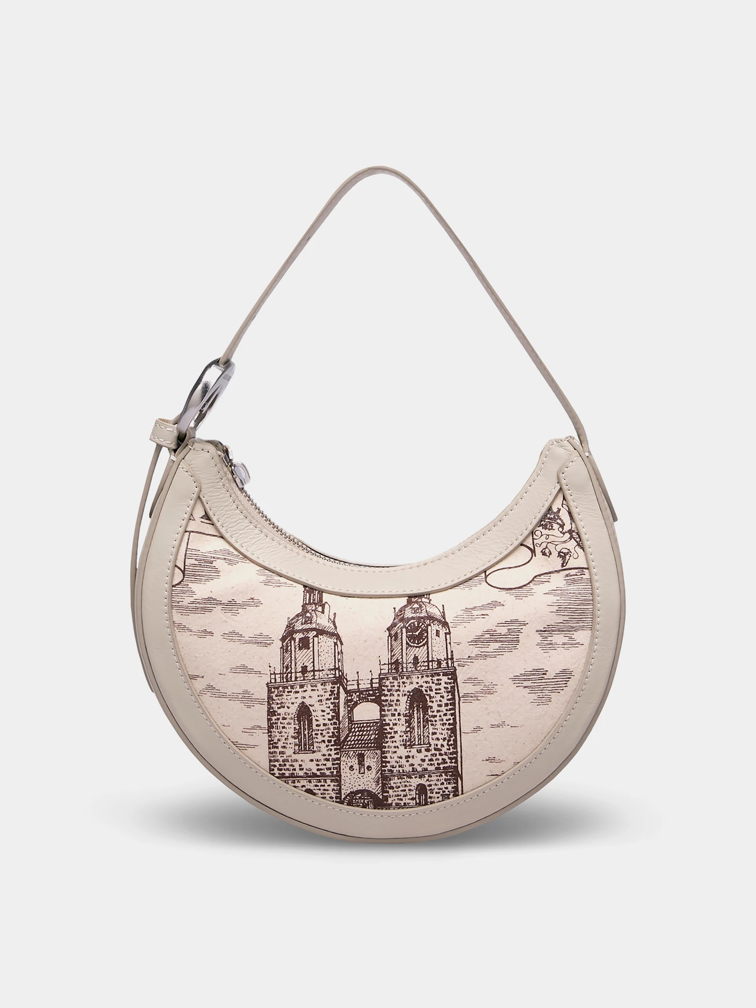 Сумка Marine Serre Regenerated Tote Bags Eclips Mini Ecru
