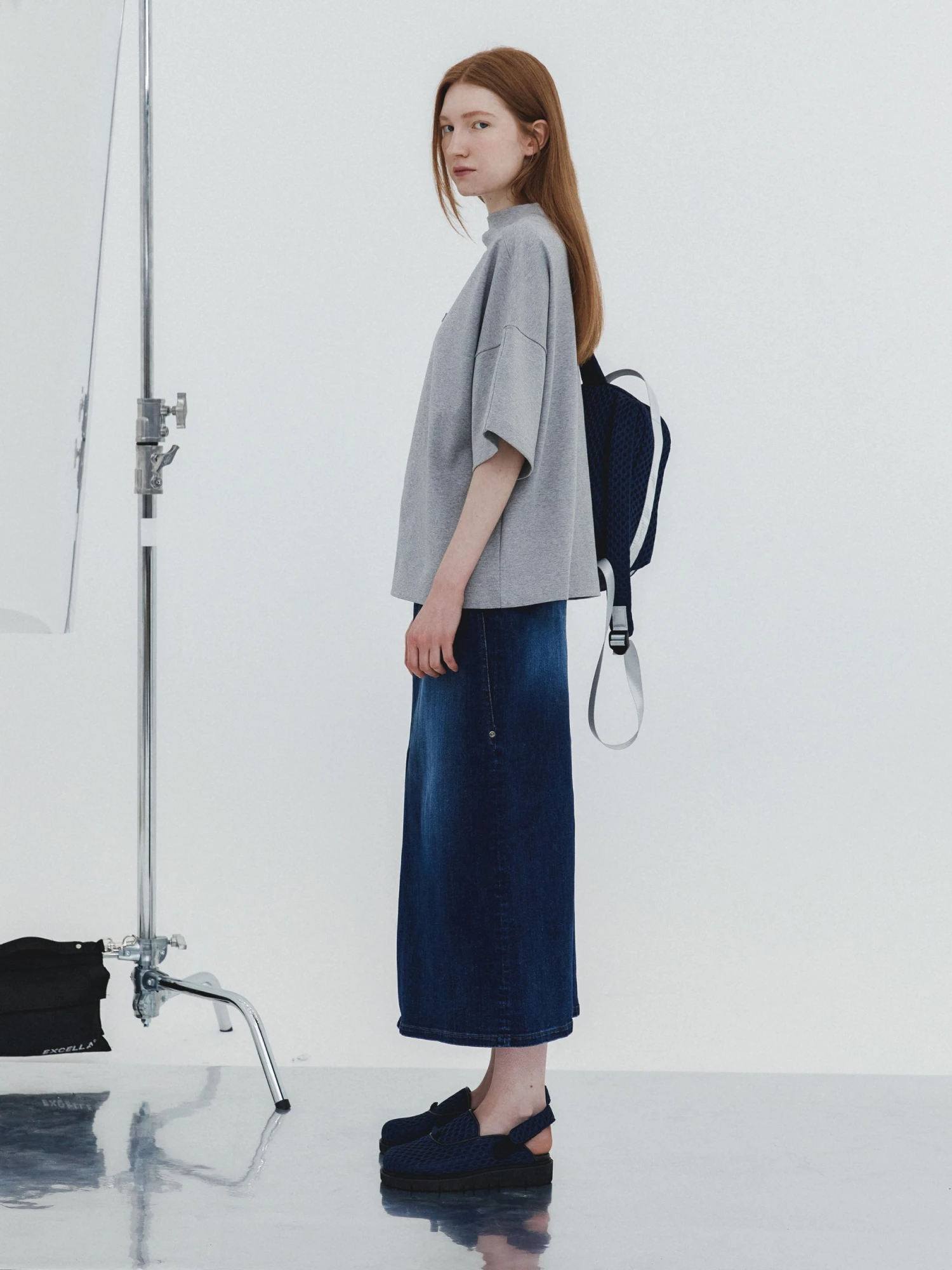 Женская юбка EPINGLER 3 Stitch Detail Denim Dawn Blue