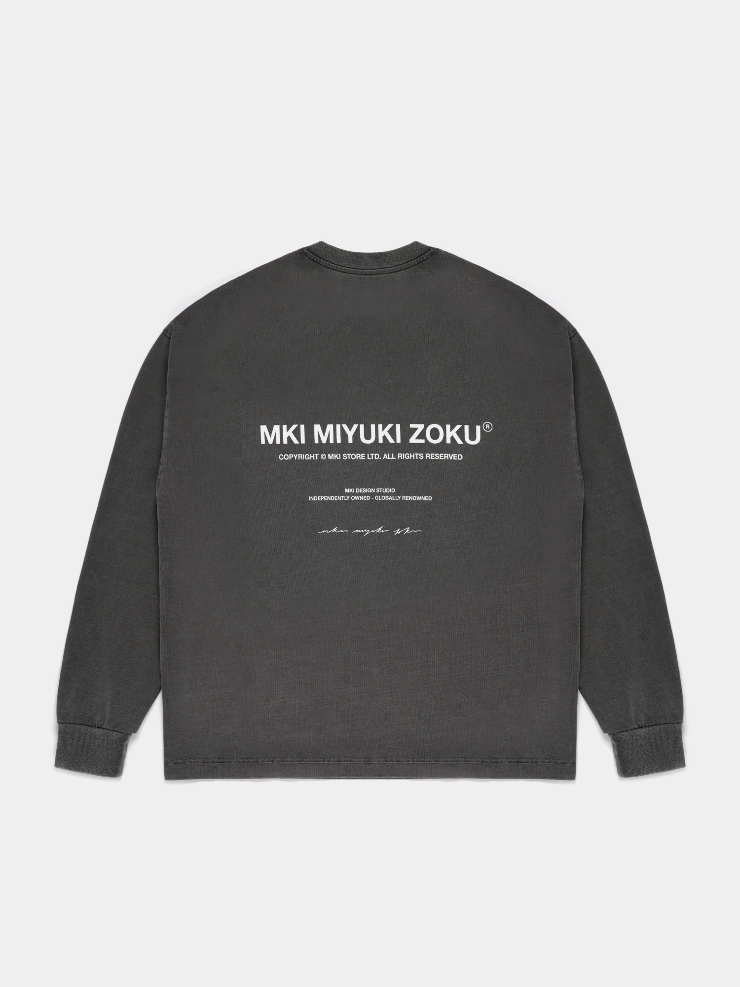 Лонгслив MKI MIYUKI ZOKU Design Studio L/S Pigment Black