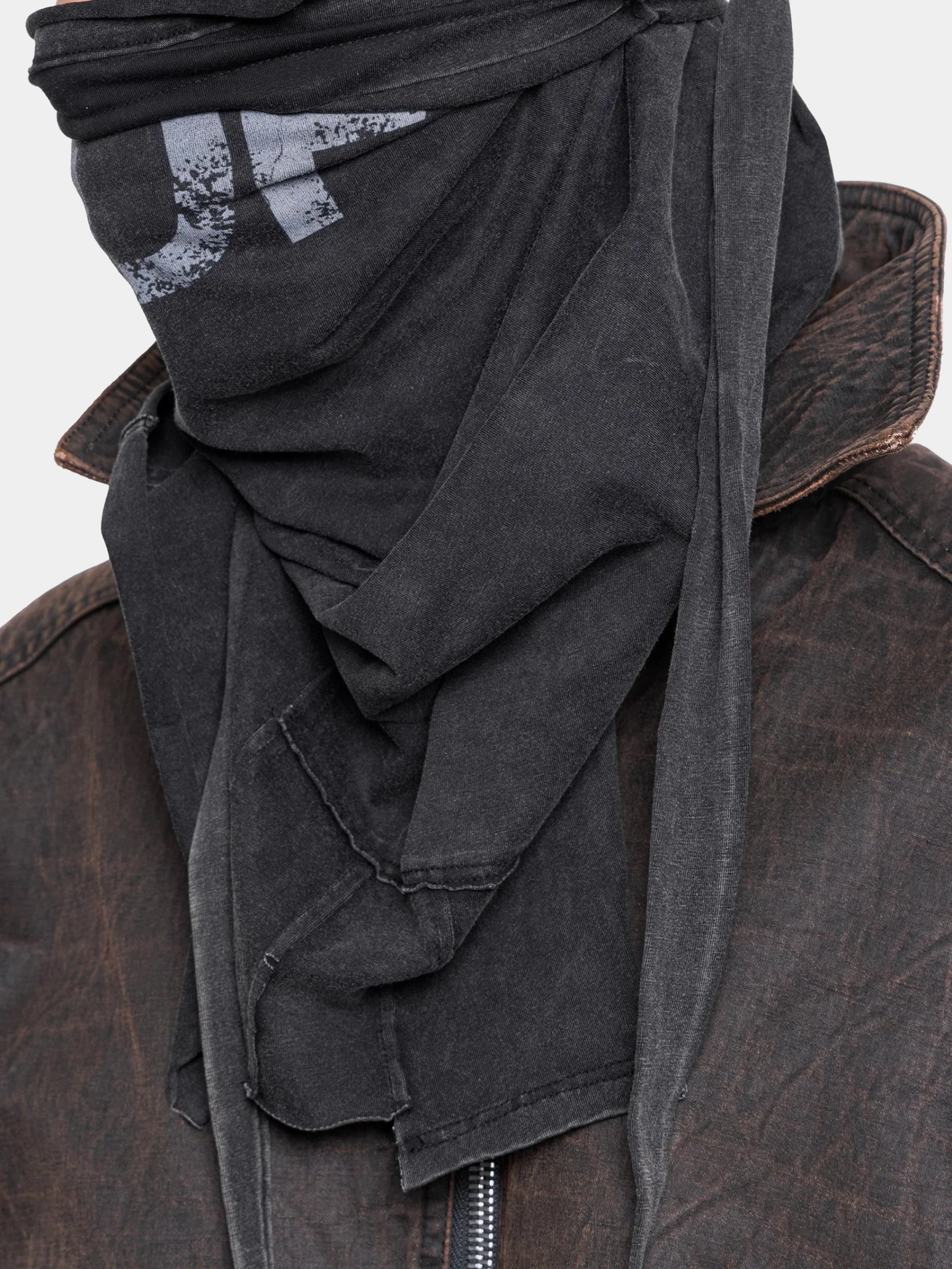 Балаклава ARNODEFRANCE Ninja 'ADF' Washed Black
