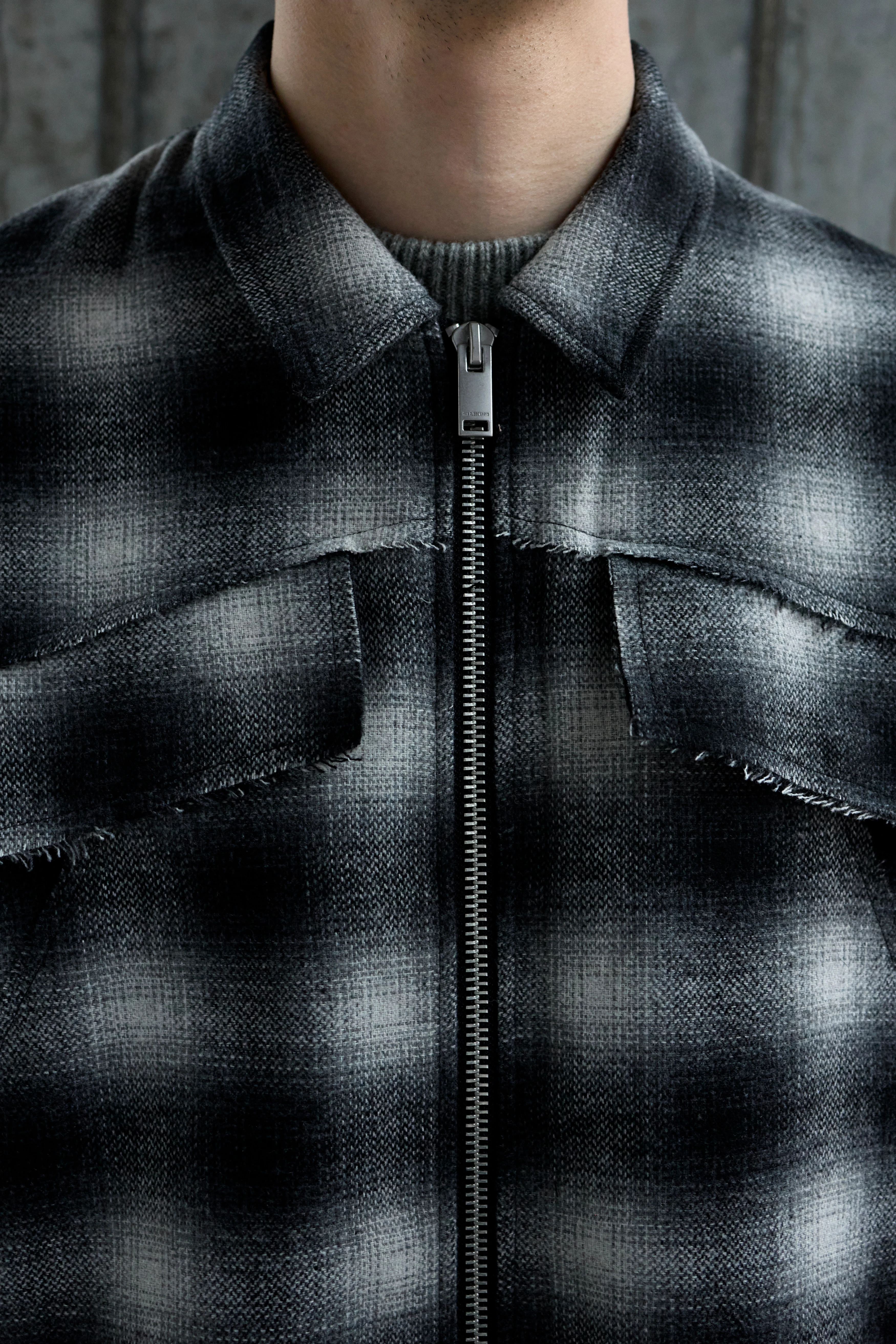 Куртка Han Kjøbenhavn Padded Checked Dark Grey