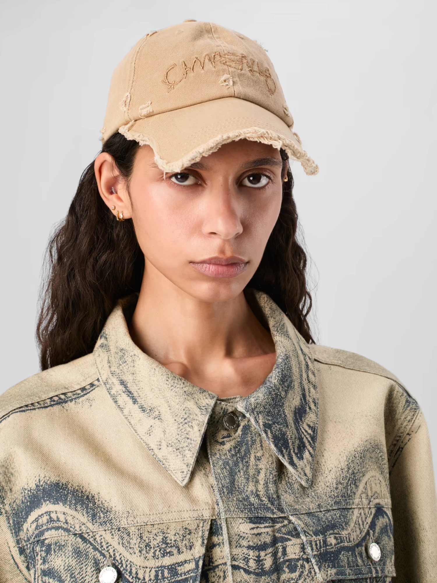 Кепка CAMPERLAB Faded Beige Distorted Washed