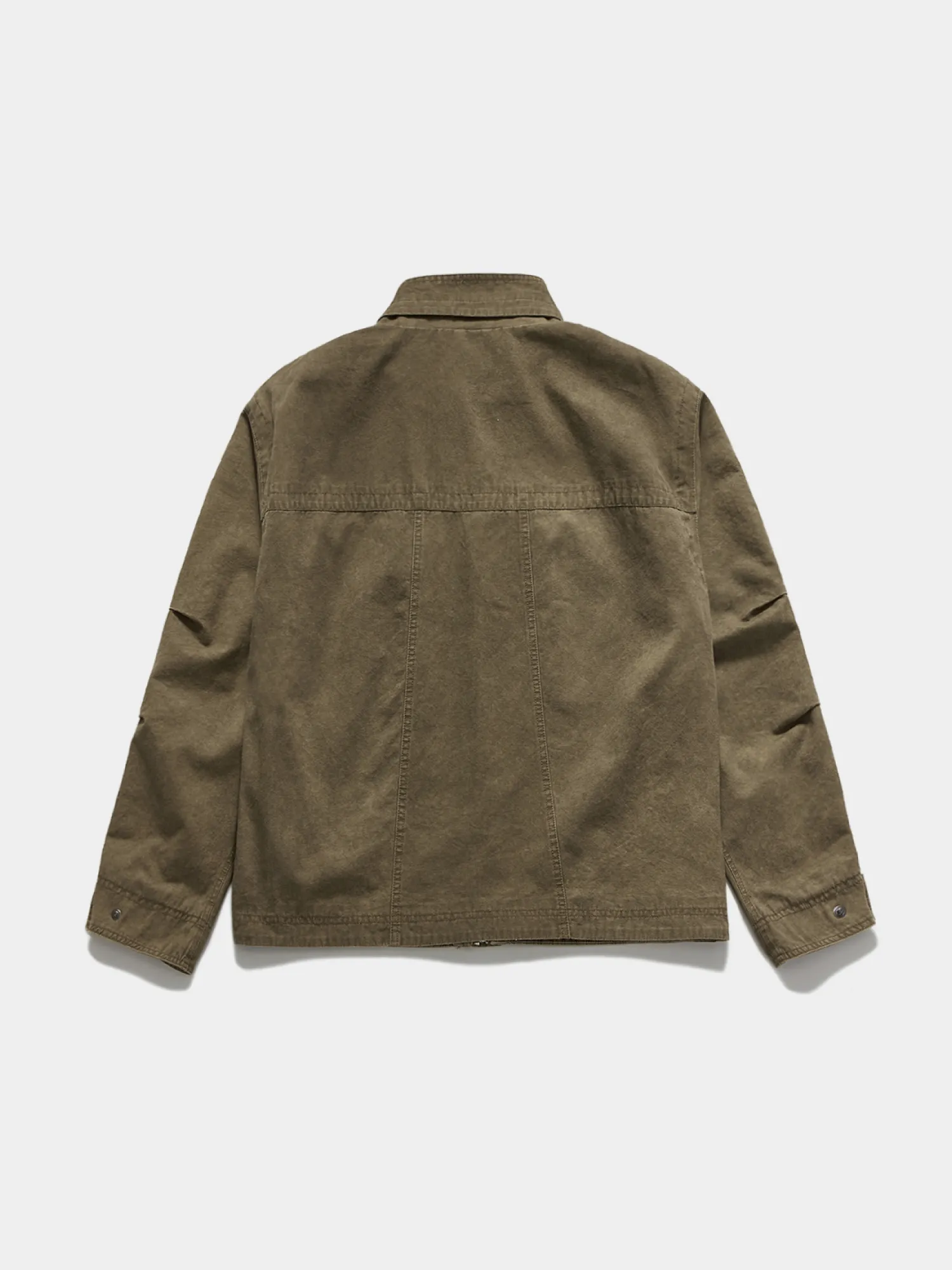 Овершот UNAFFECTED Stand Collar Washed Dusty Beige