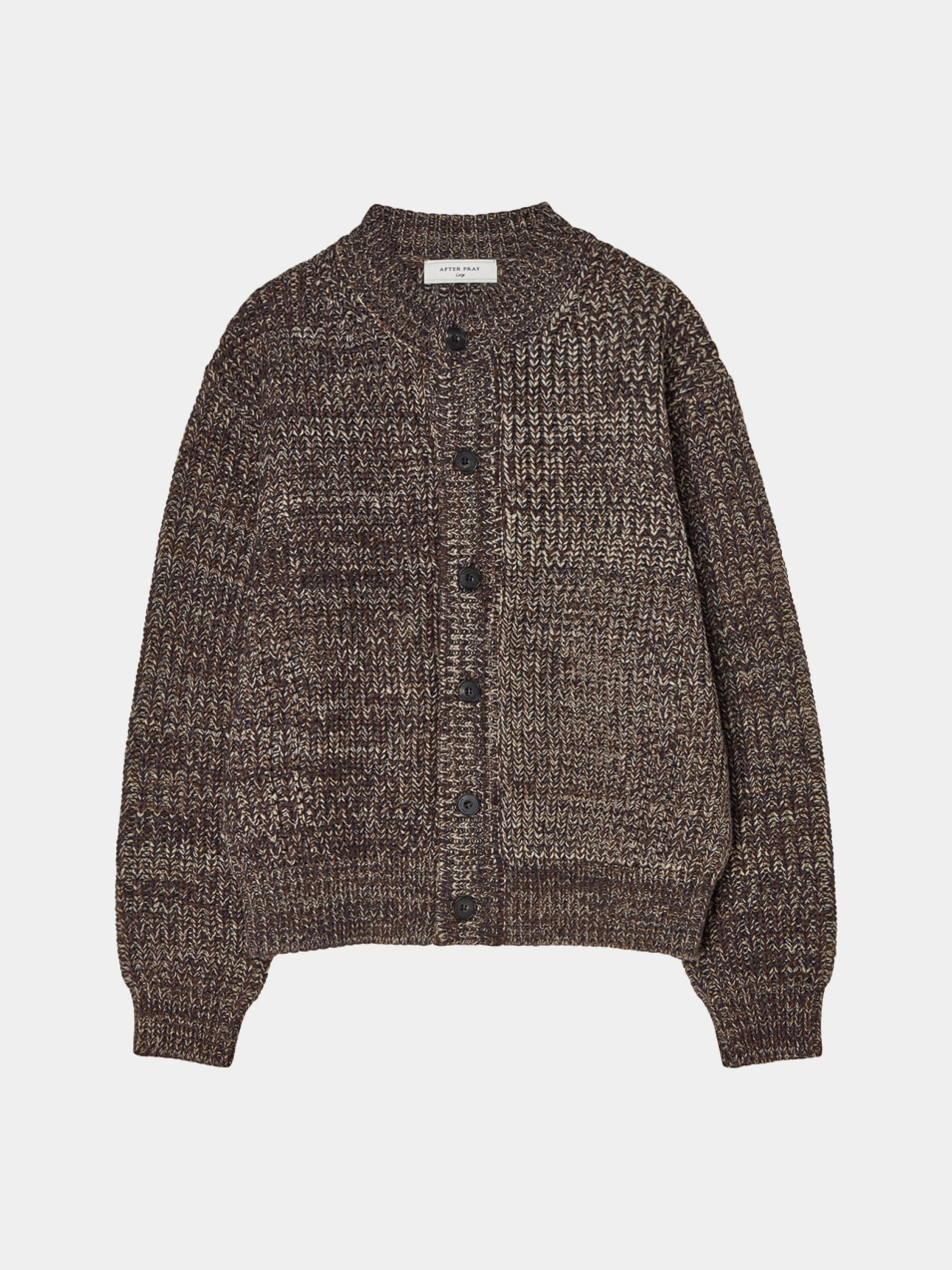Кардиган AFTER PRAY Terre Intarsia Knit Brown