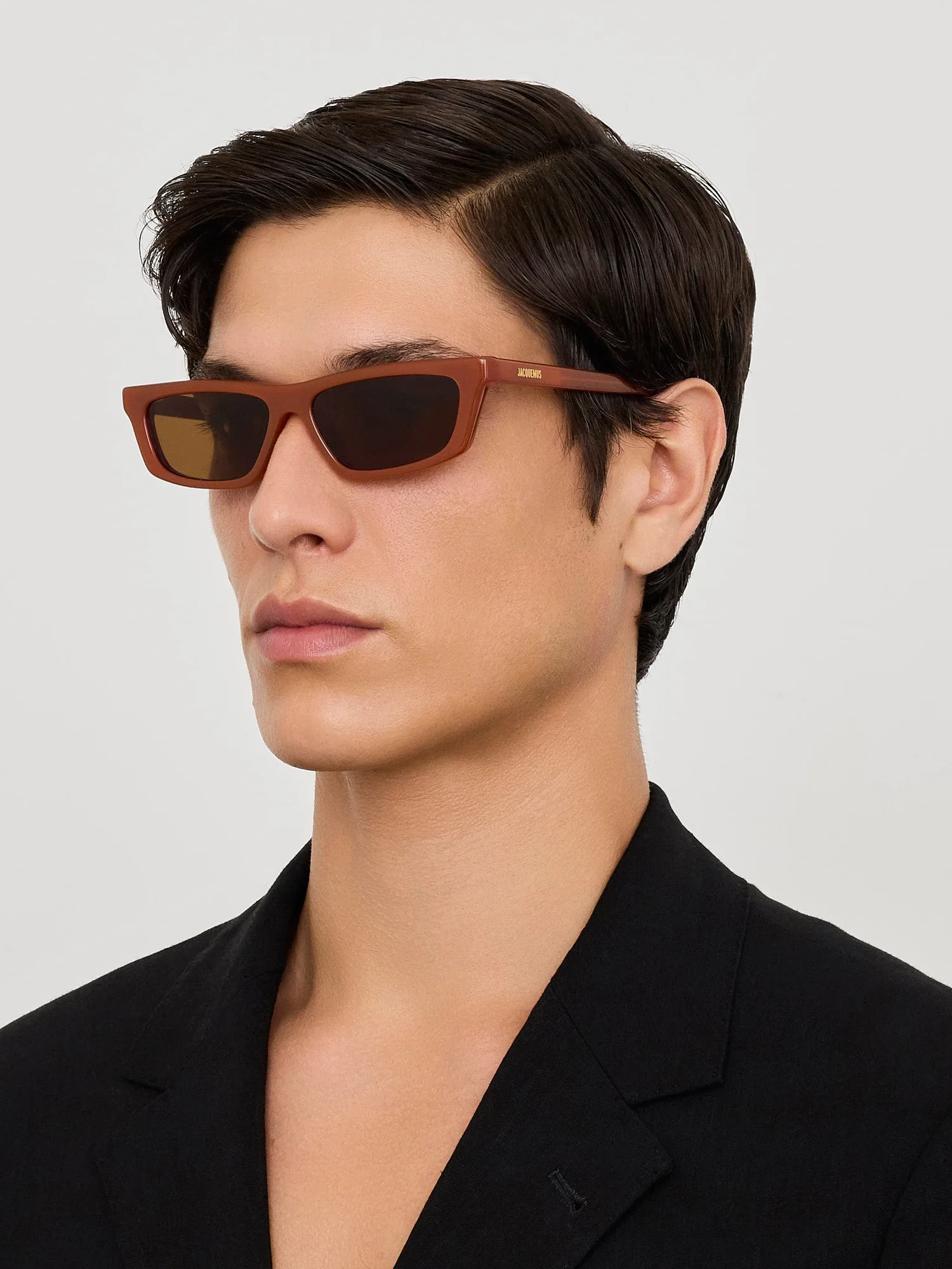 Очки JACQUEMUS Trapezi Metallic Coffee