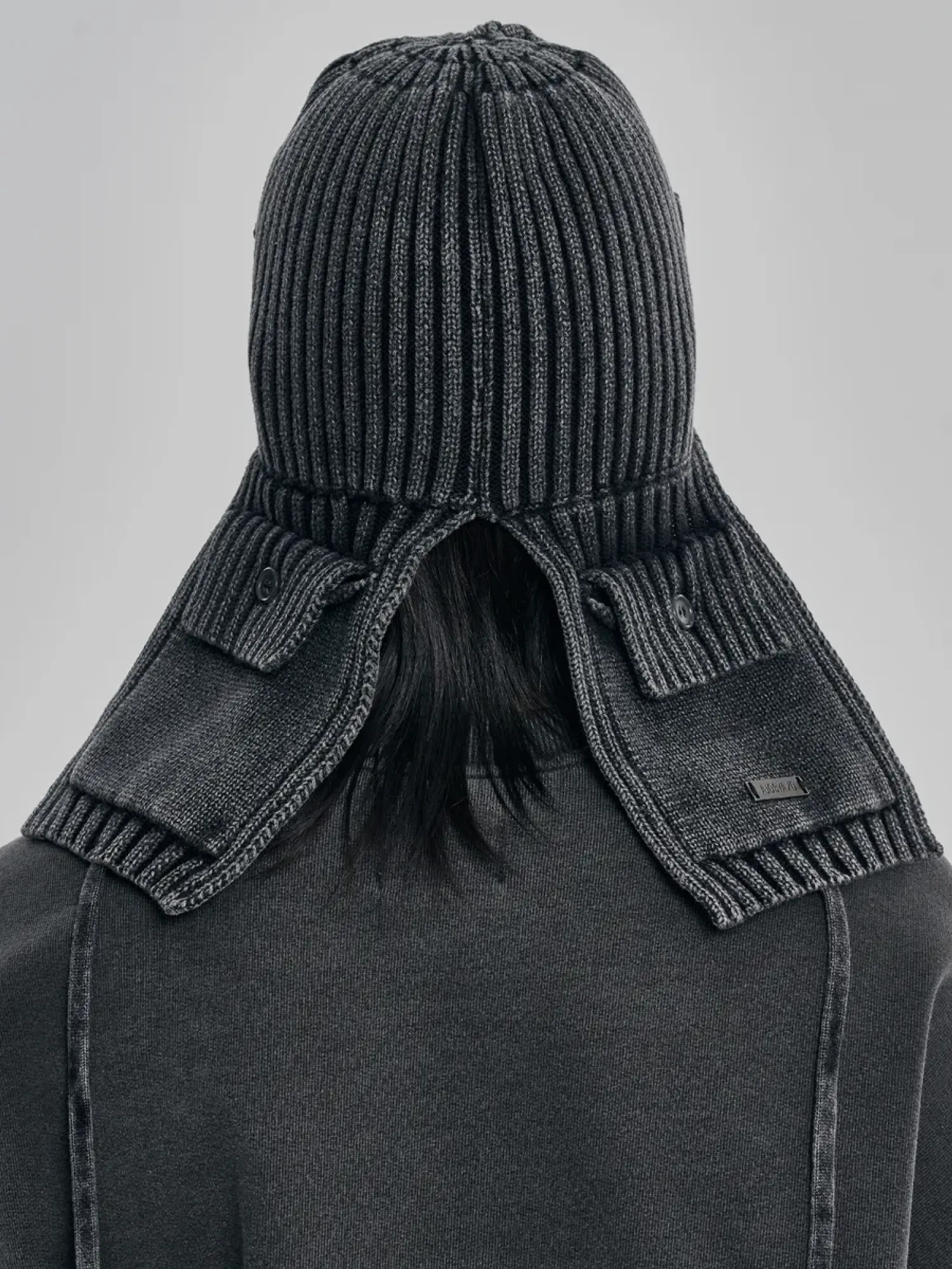 Шапка AJOBYAJO Washed Knit Trooper Charcoal
