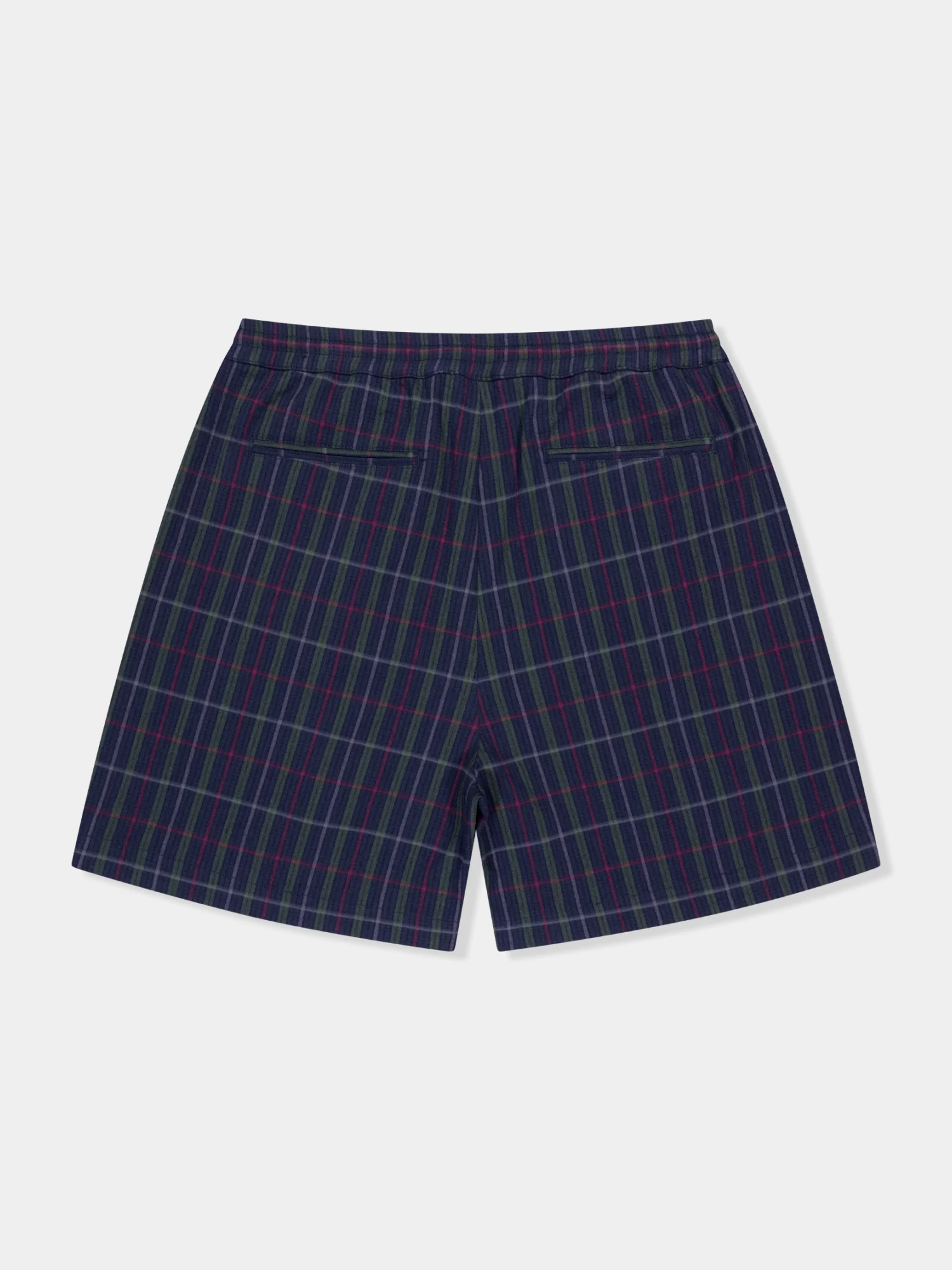 Шорты YESEYESEE Crinkled Fabric Check Blue