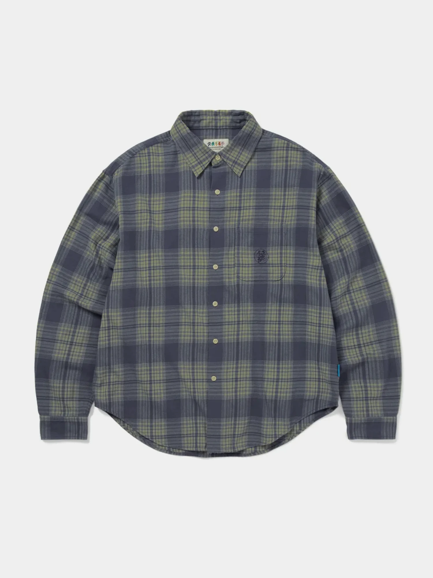 Рубашка thisisneverthat × Grateful Dead Lightning Bear Plaid Blue