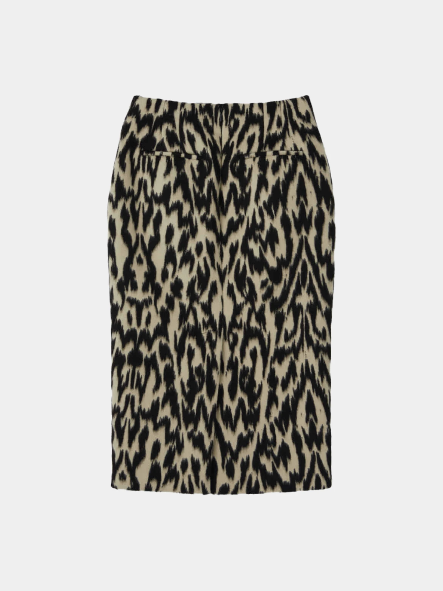 Женская юбка Recto Leopard Wool Midi Dark Brown