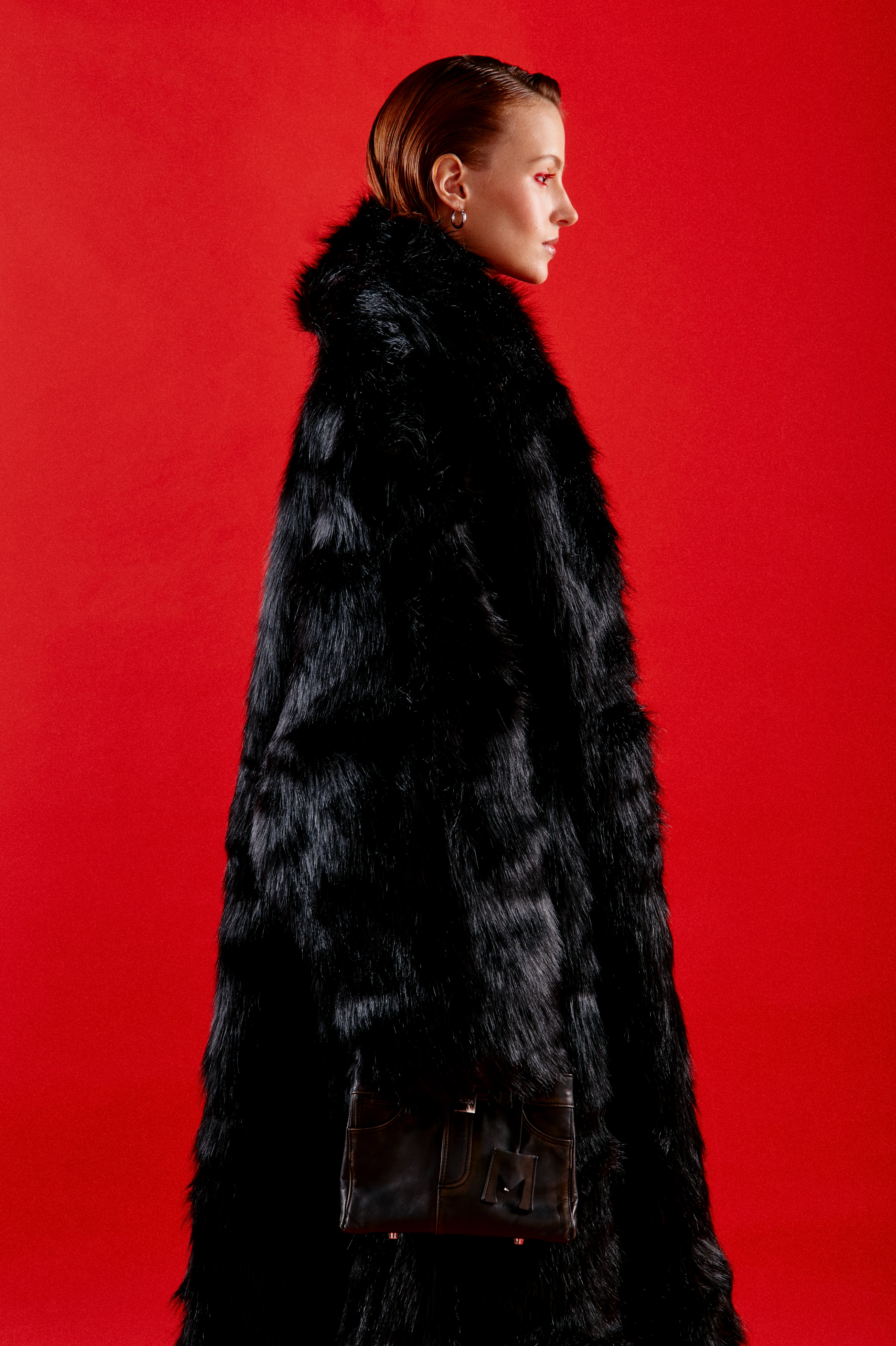 Шуба entire studios Vast Fur Coat Black