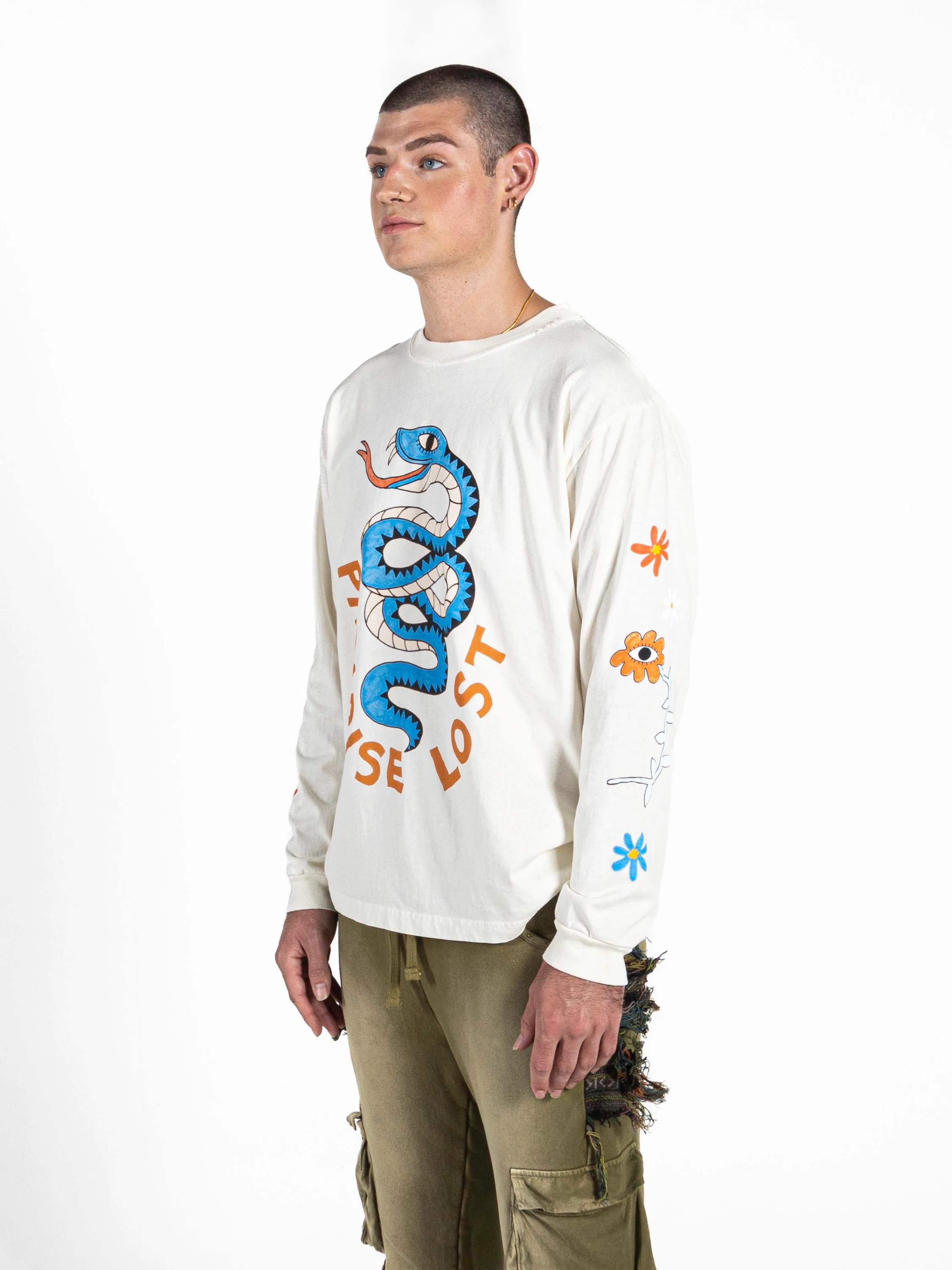 Лонгслив ALCHEMIST Snake Tour White Alyssum