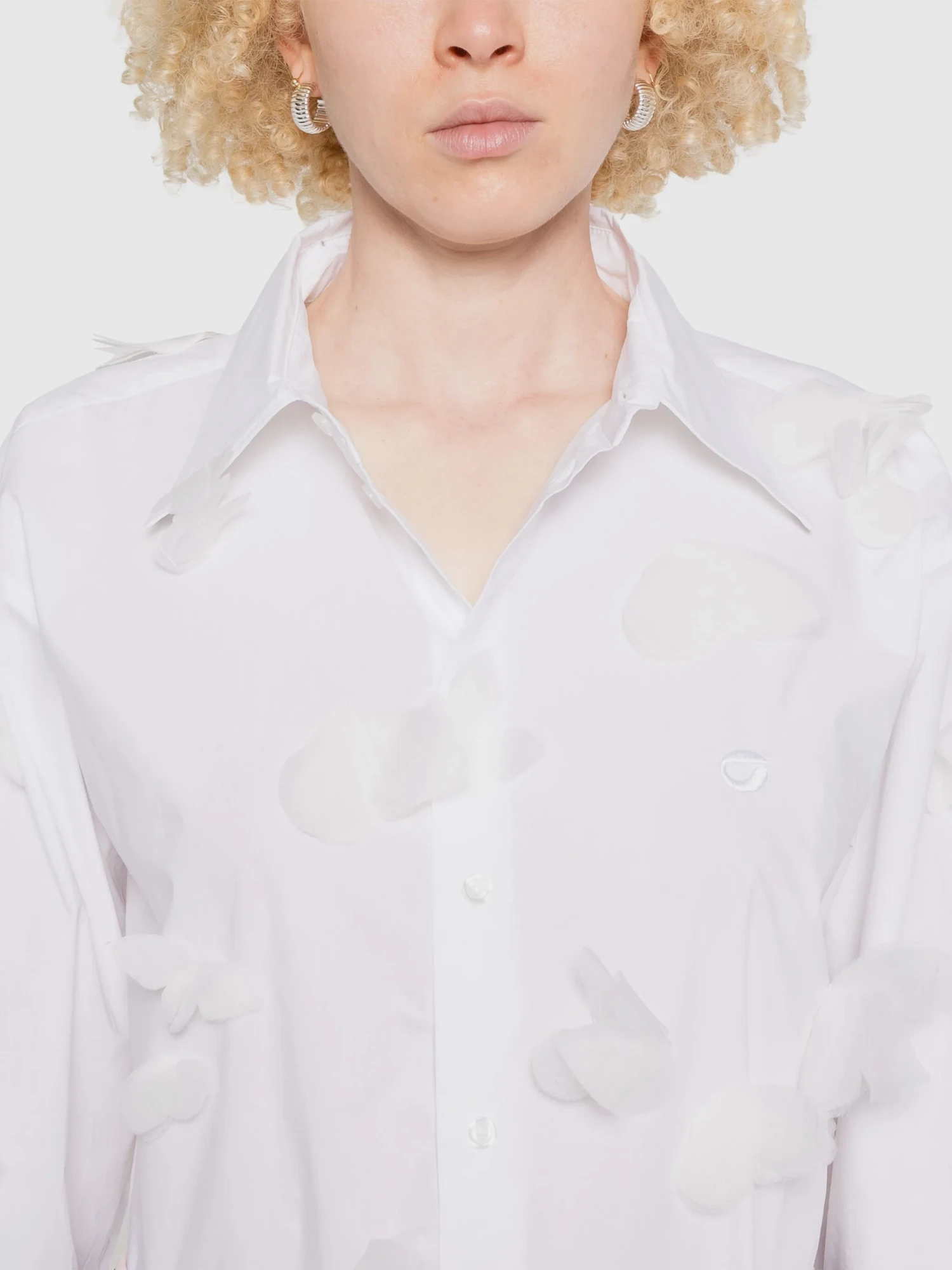 Женская блузка Coperni Organza Butterfly White