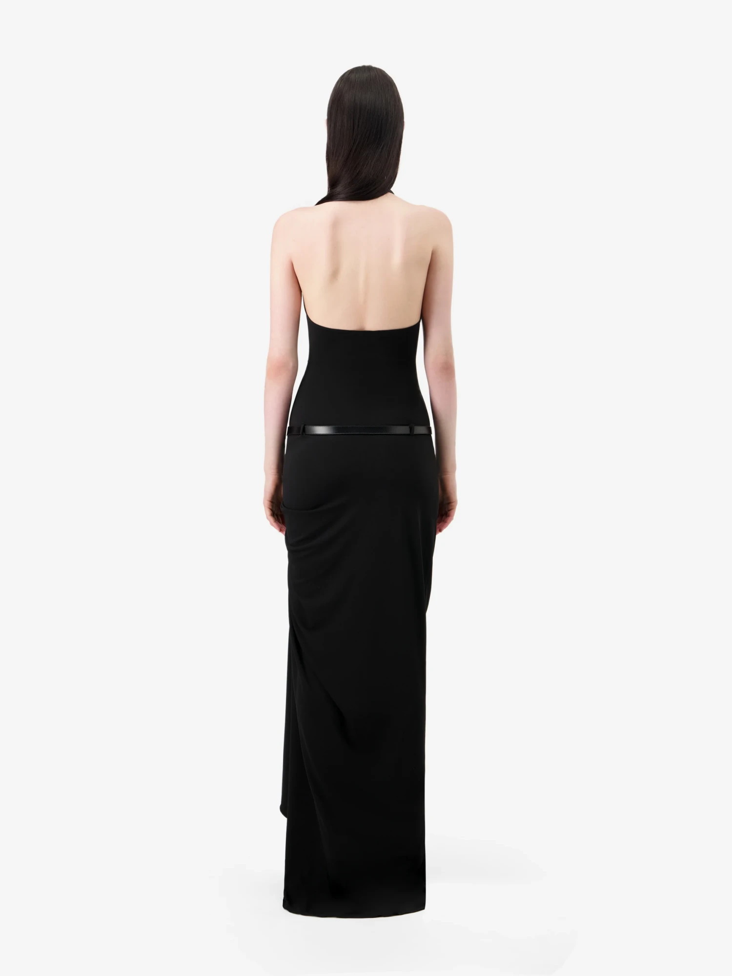 Женское платье Coperni Suspended Halterneck Black