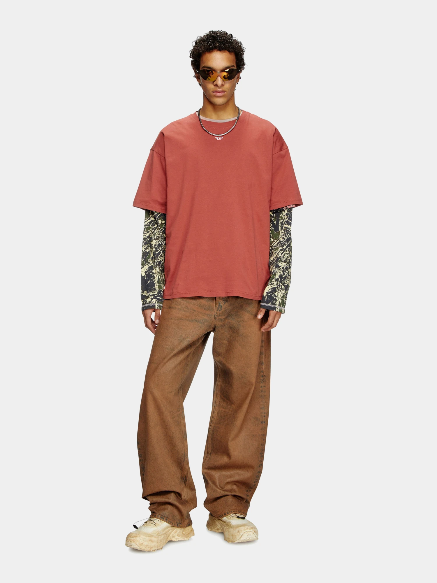 Футболка Diesel T-Boxt-D Maglietta Marsala