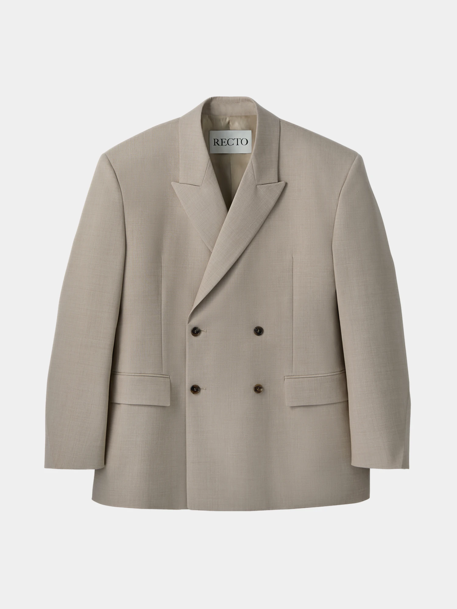Пиджак Recto Signature Hourglass Double Breasted Sepia Beige