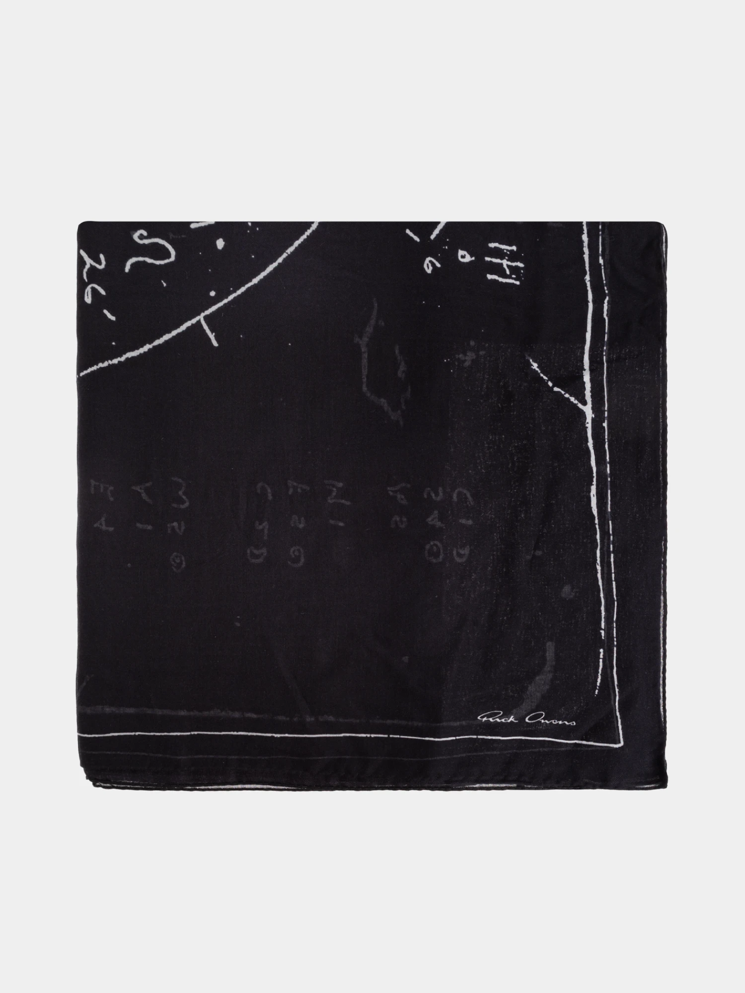 Шарф Rick Owens Pino Astro Flag Black/Milk