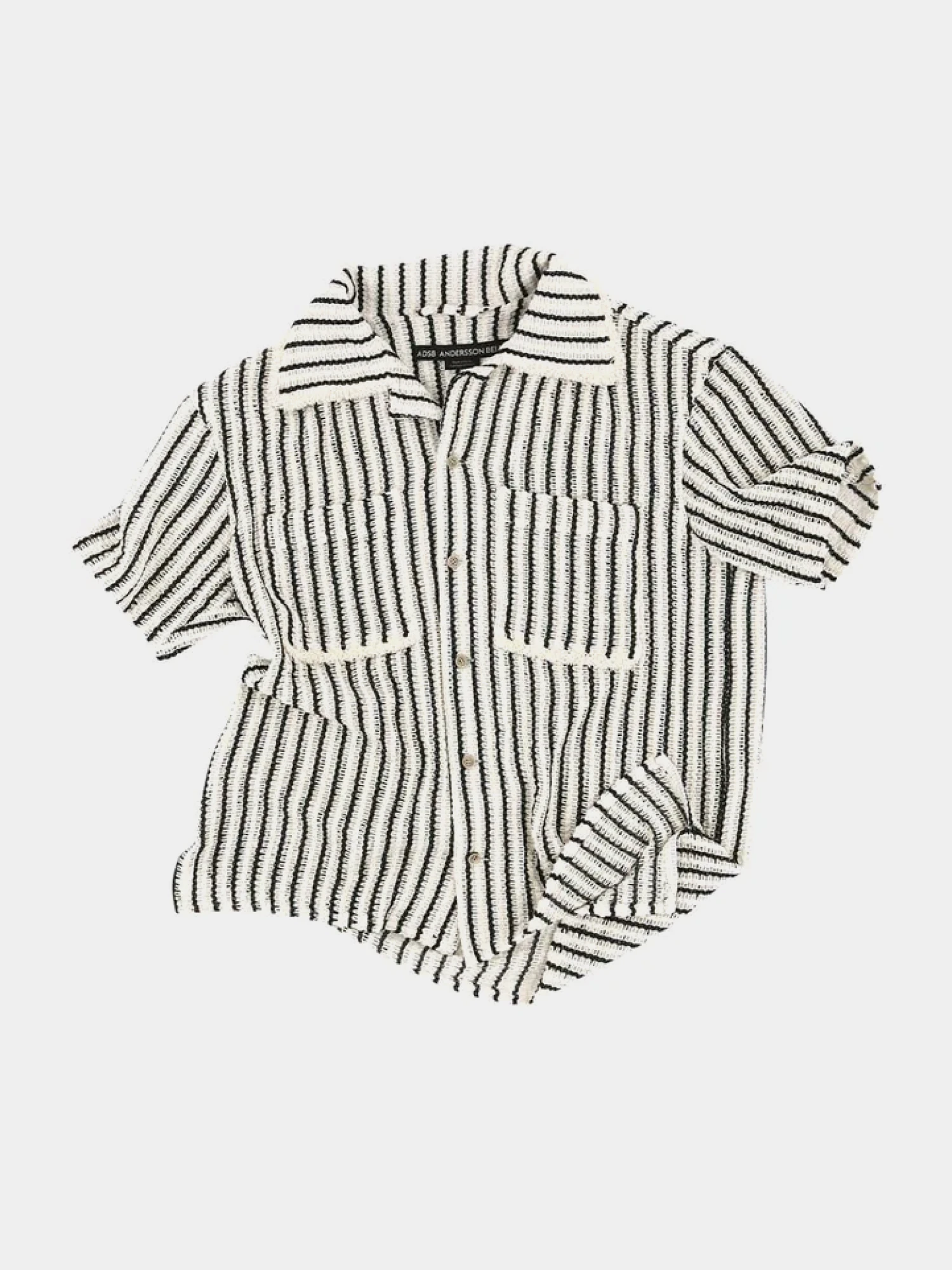 Рубашка Andersson Bell Sheer Stripe Knit Ecru