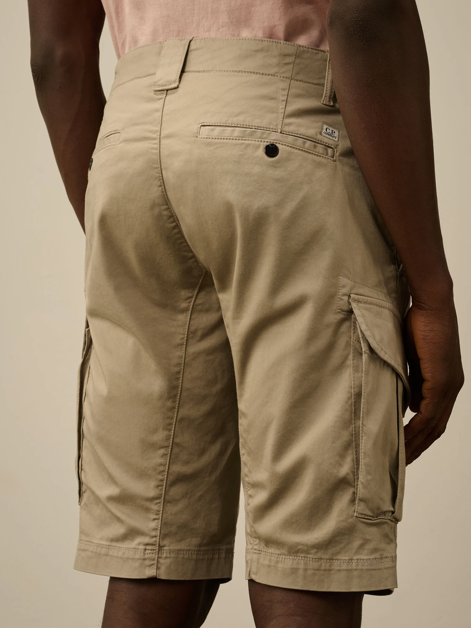 Шорты C.P. Company Stretch Sateen Cargo Vintage Khaki