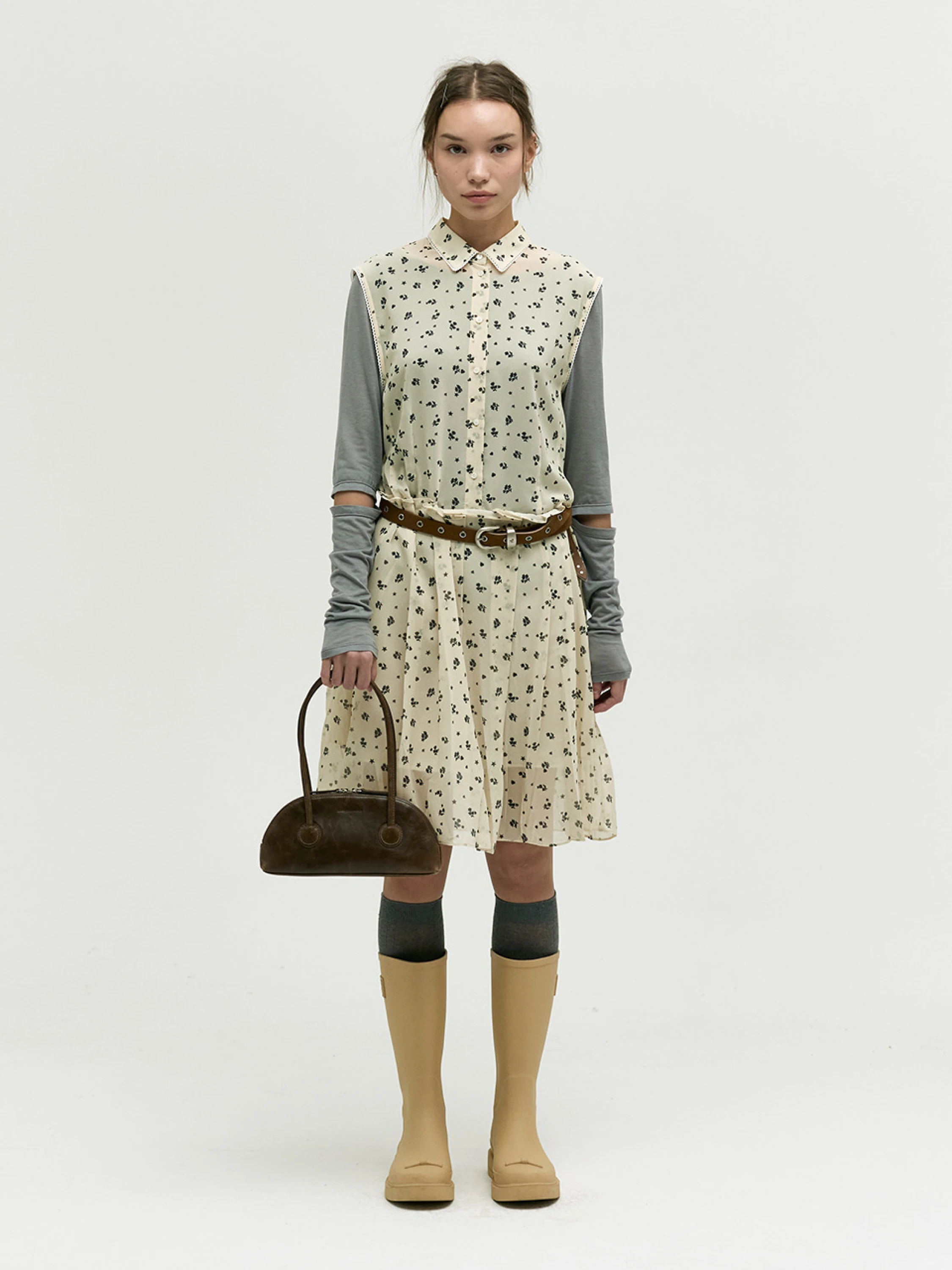 Женская сумка MARGESHERWOOD Bessette Shoulder Washed Brown