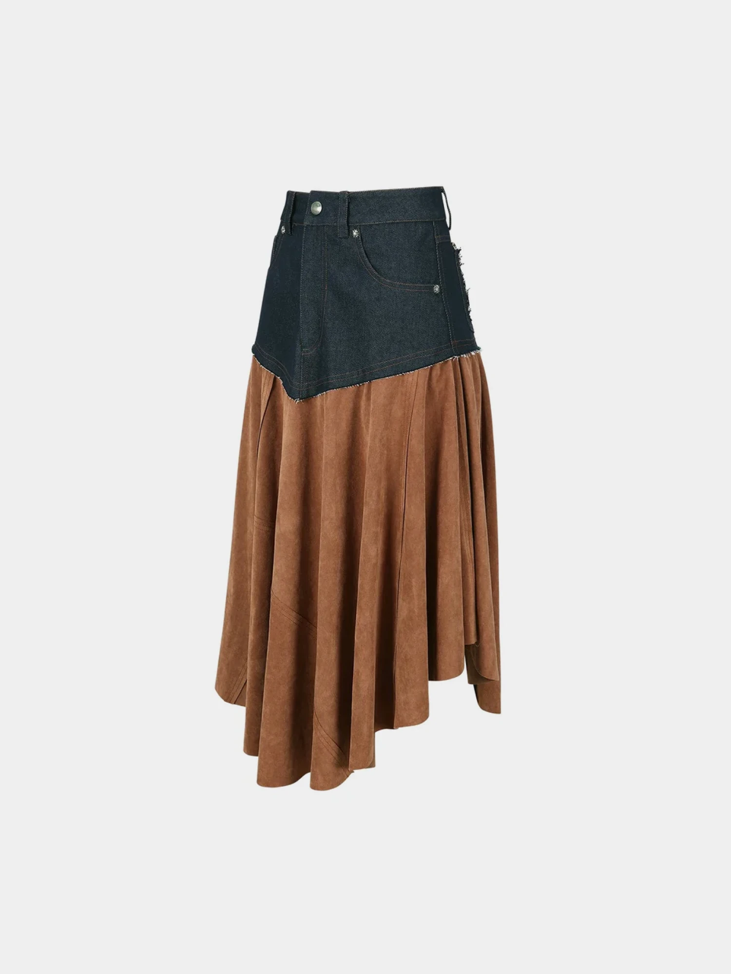 Женская Юбка Andersson Bell Indigo Faux Suede Fairy Brown