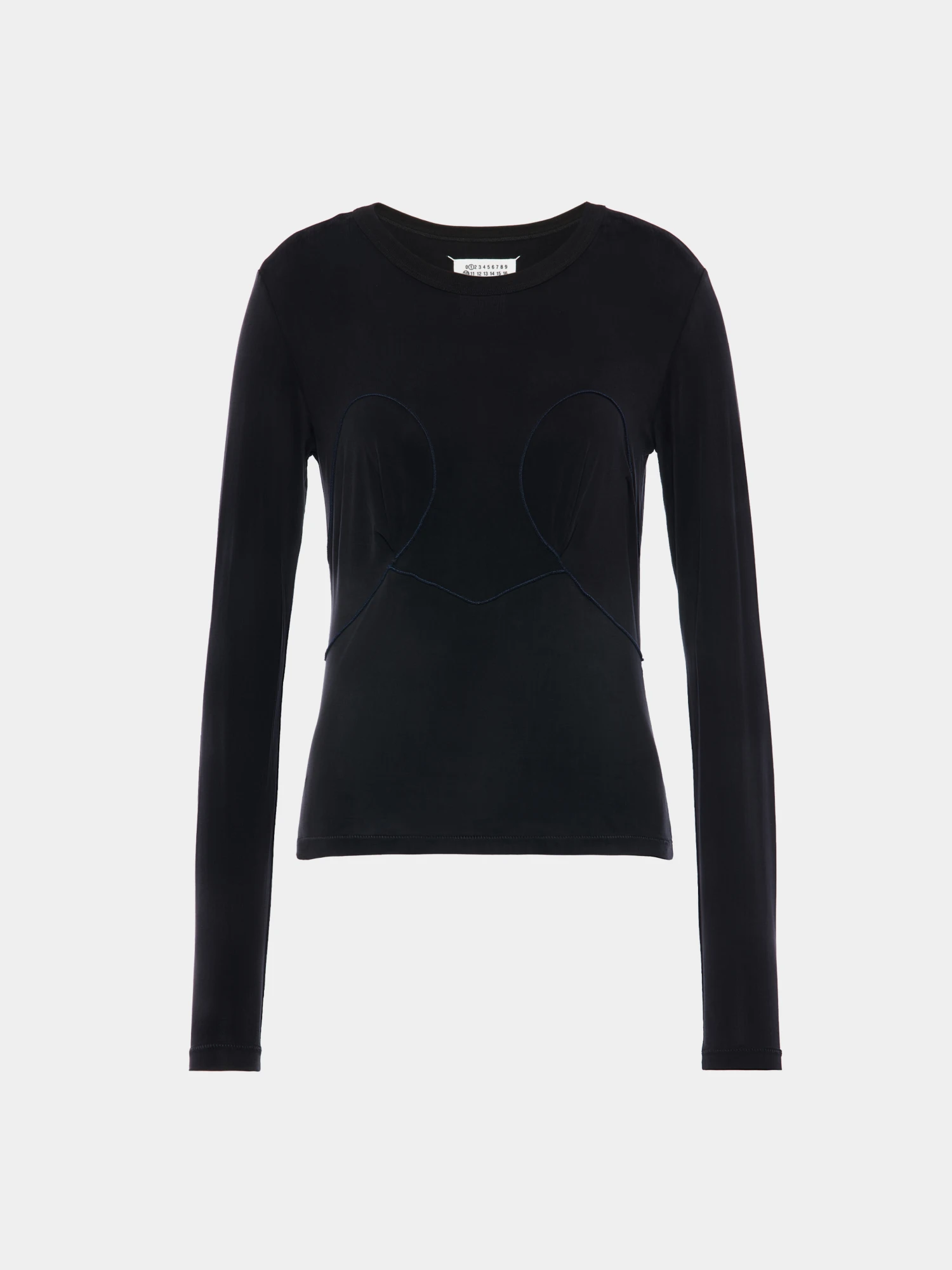 Женский лонгслив Maison Margiela Graphic Lines Black