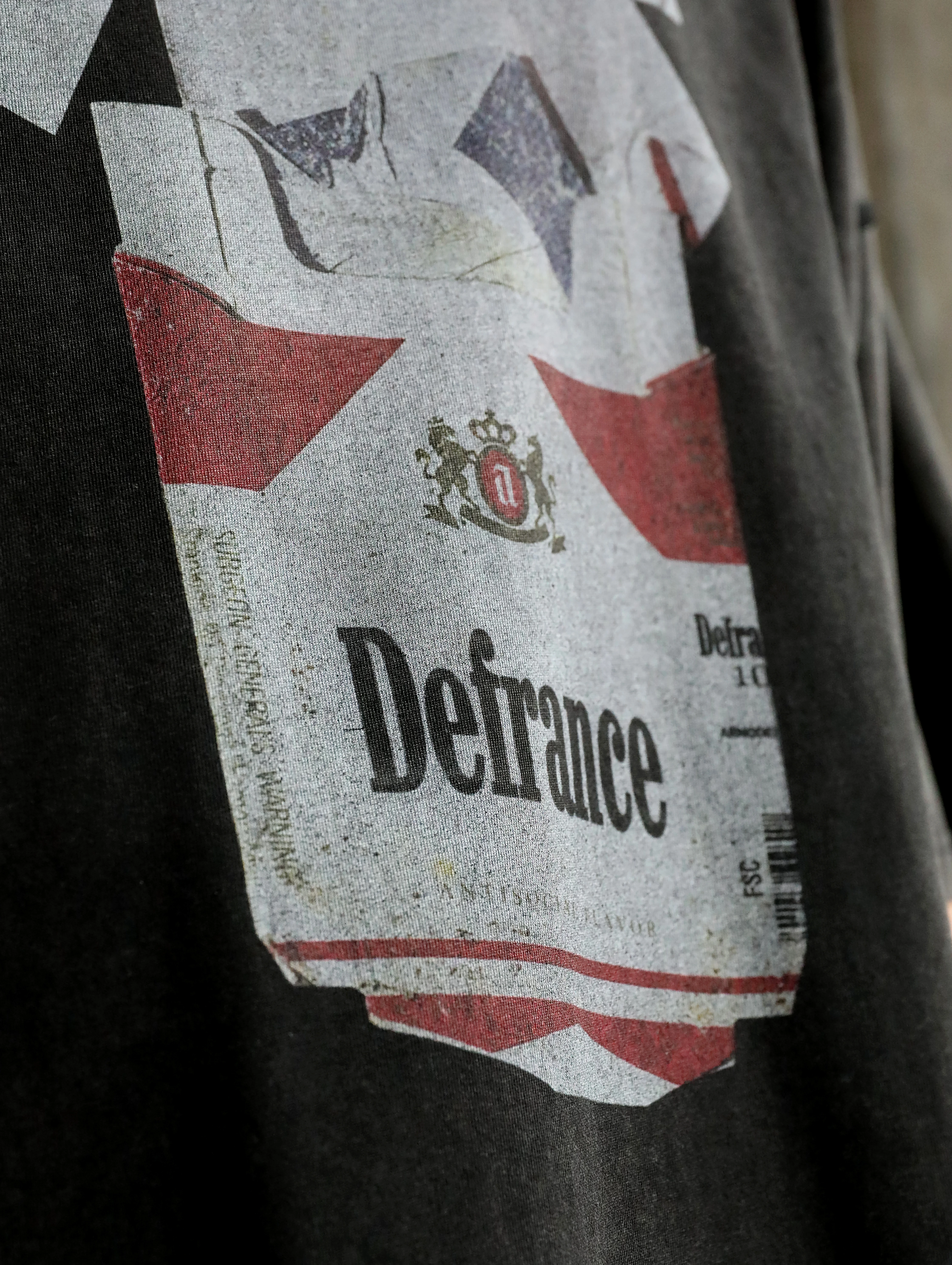 Футболка ARNODEFRANCE 'Antisocial Flavor Red' Washed Black