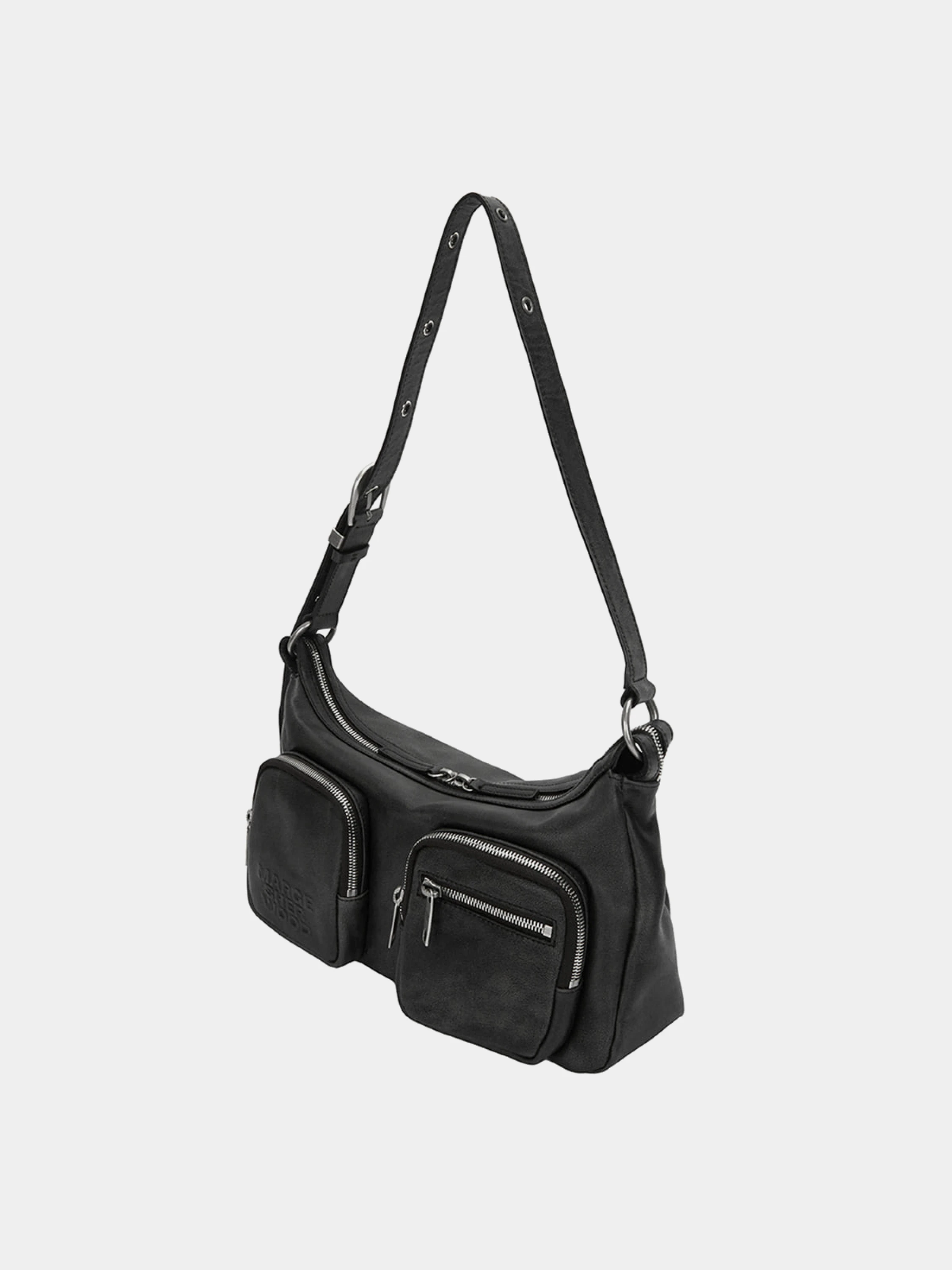 Сумка MARGESHERWOOD Outpocket Hobo Washed Black