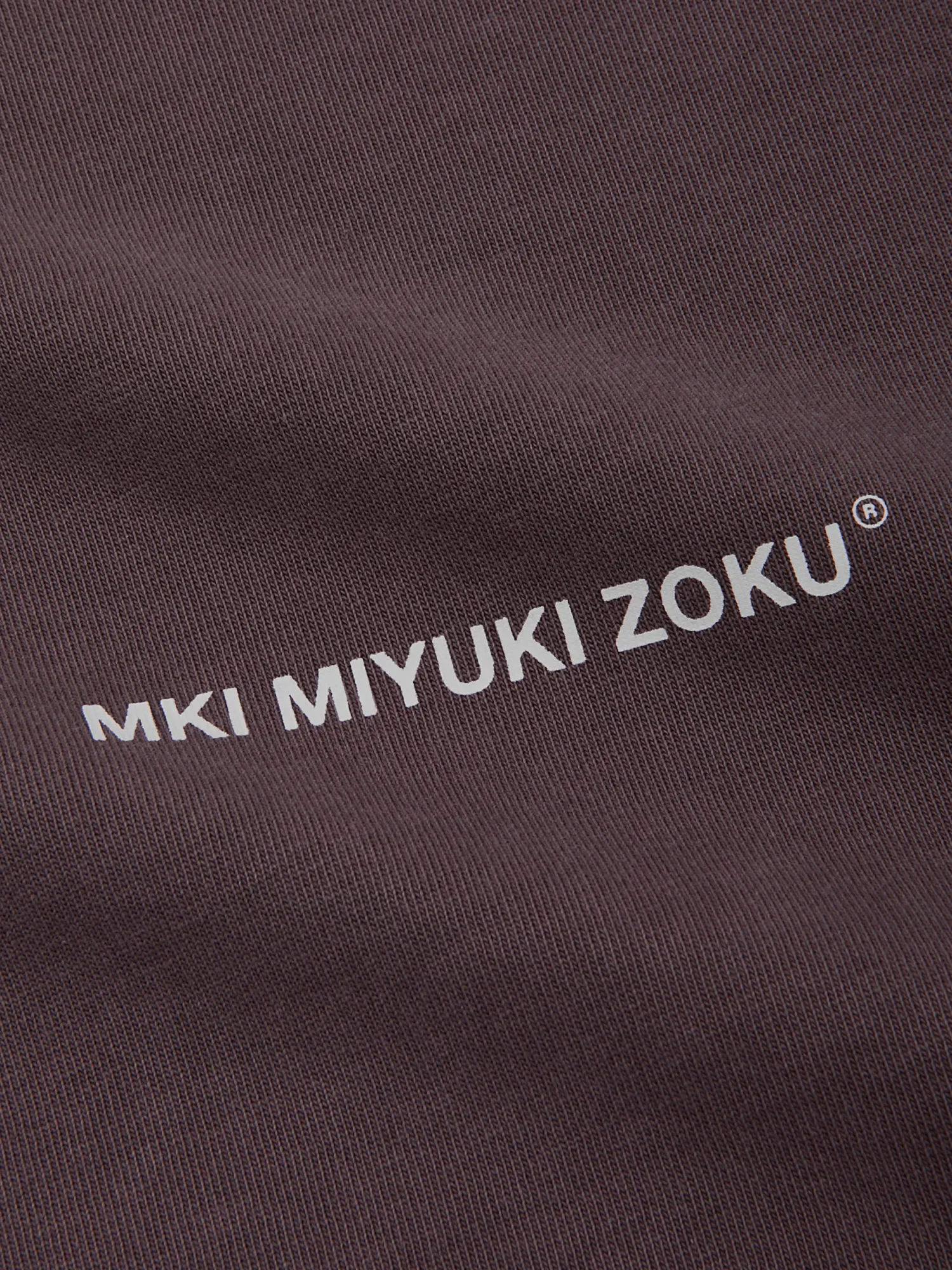 Лонгслив MKI MIYUKI ZOKU Uniform Pigment Raisin