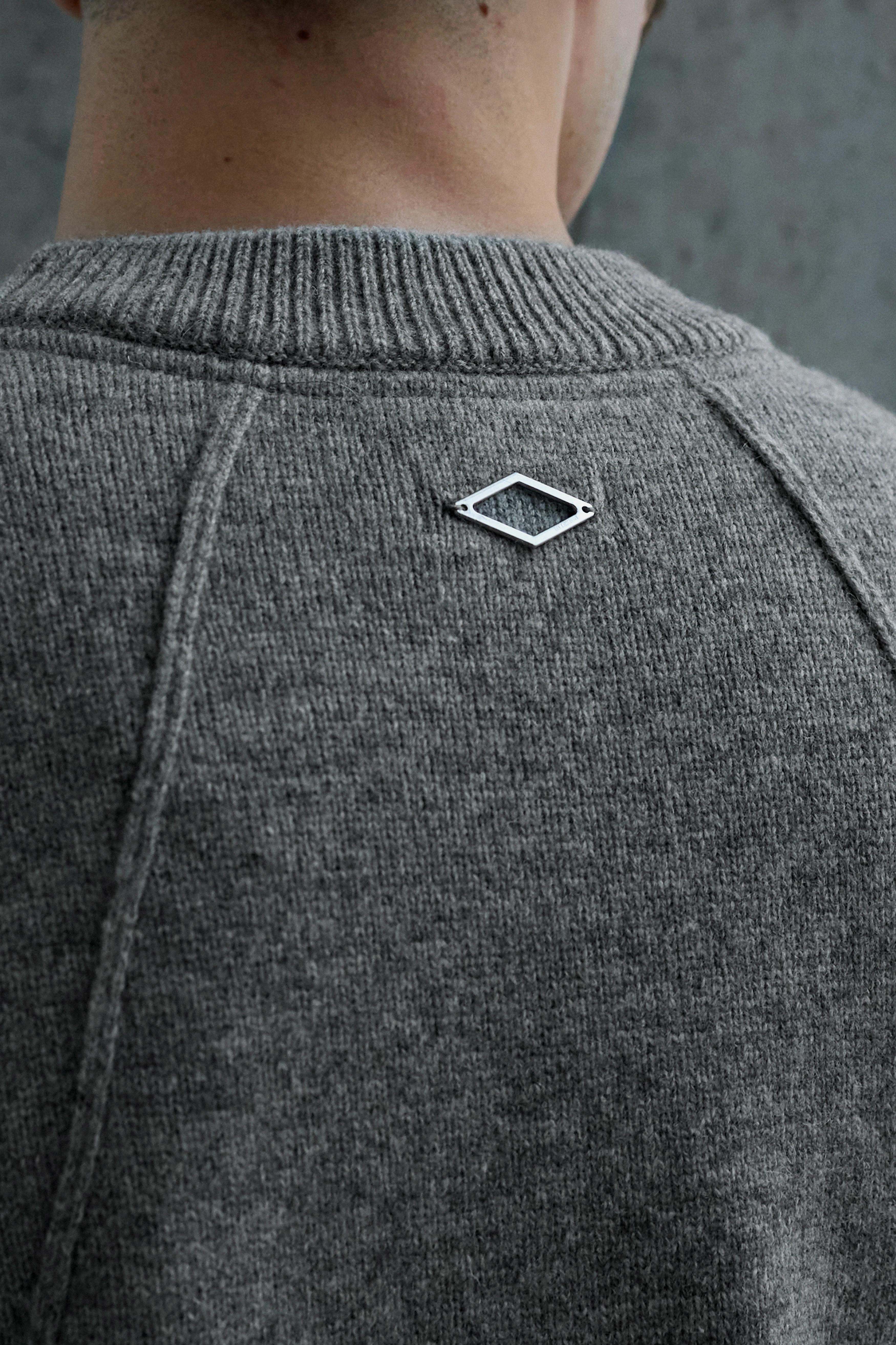 Свитер Han Kjøbenhavn Diamond Detail Knit Ash Grey