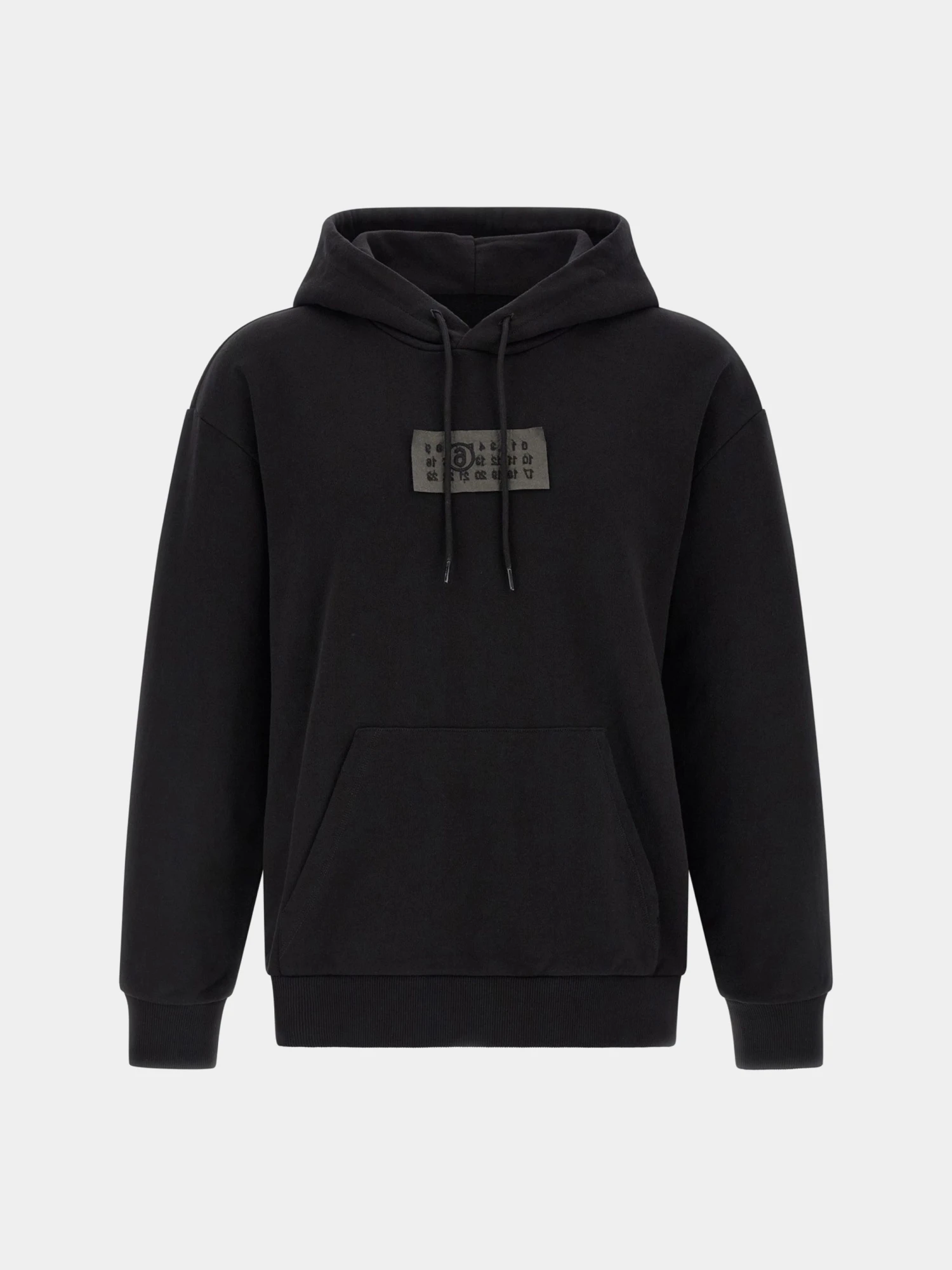 Худи MM6 Maison Margiela Numeric Logo Patch Black