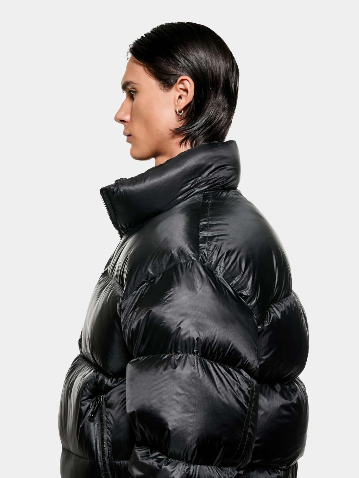 Пуховик MKI MIYUKI ZOKU Translucent Funnel Neck Bubble Black