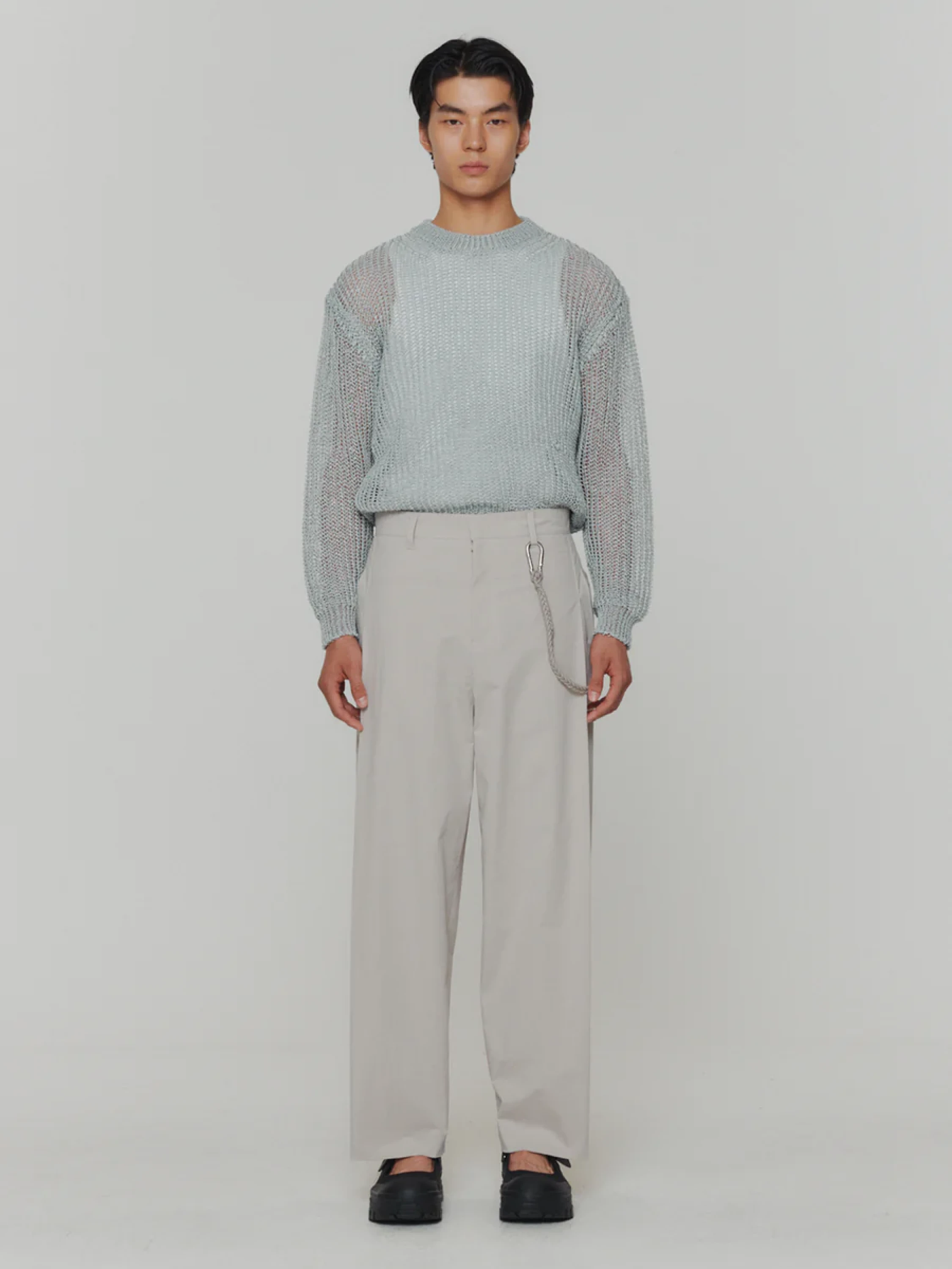 Брюки AMOMENTO Mens Snap Garconne Pants Light Grey