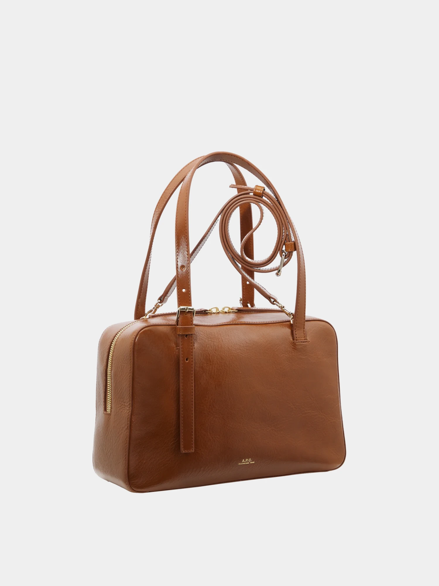Сумка A.P.C. Virginie Box Crinkled Leather Brown