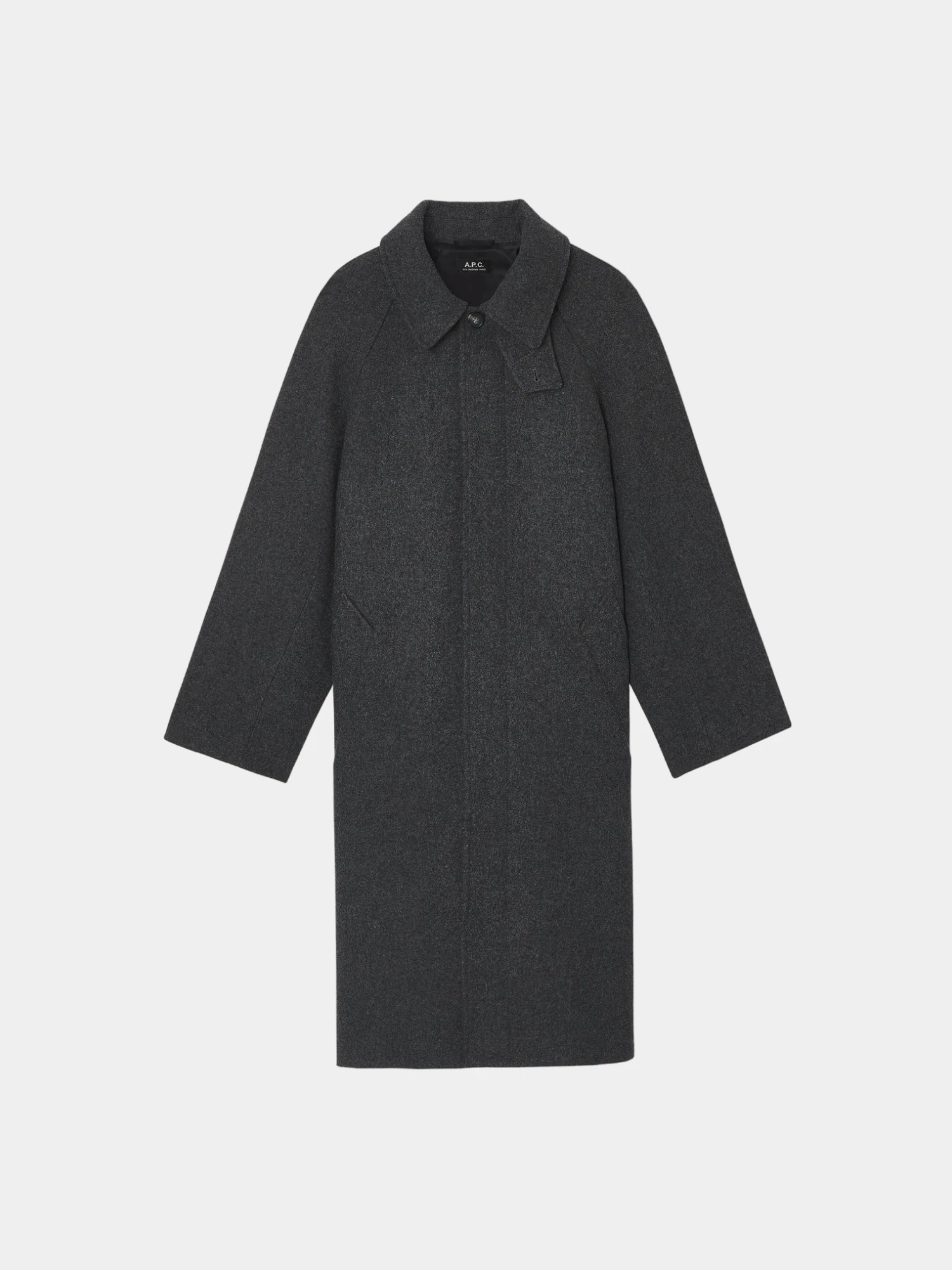 Пальто A.P.C. Solid-Colour With Raglan Sleeves Anthracite