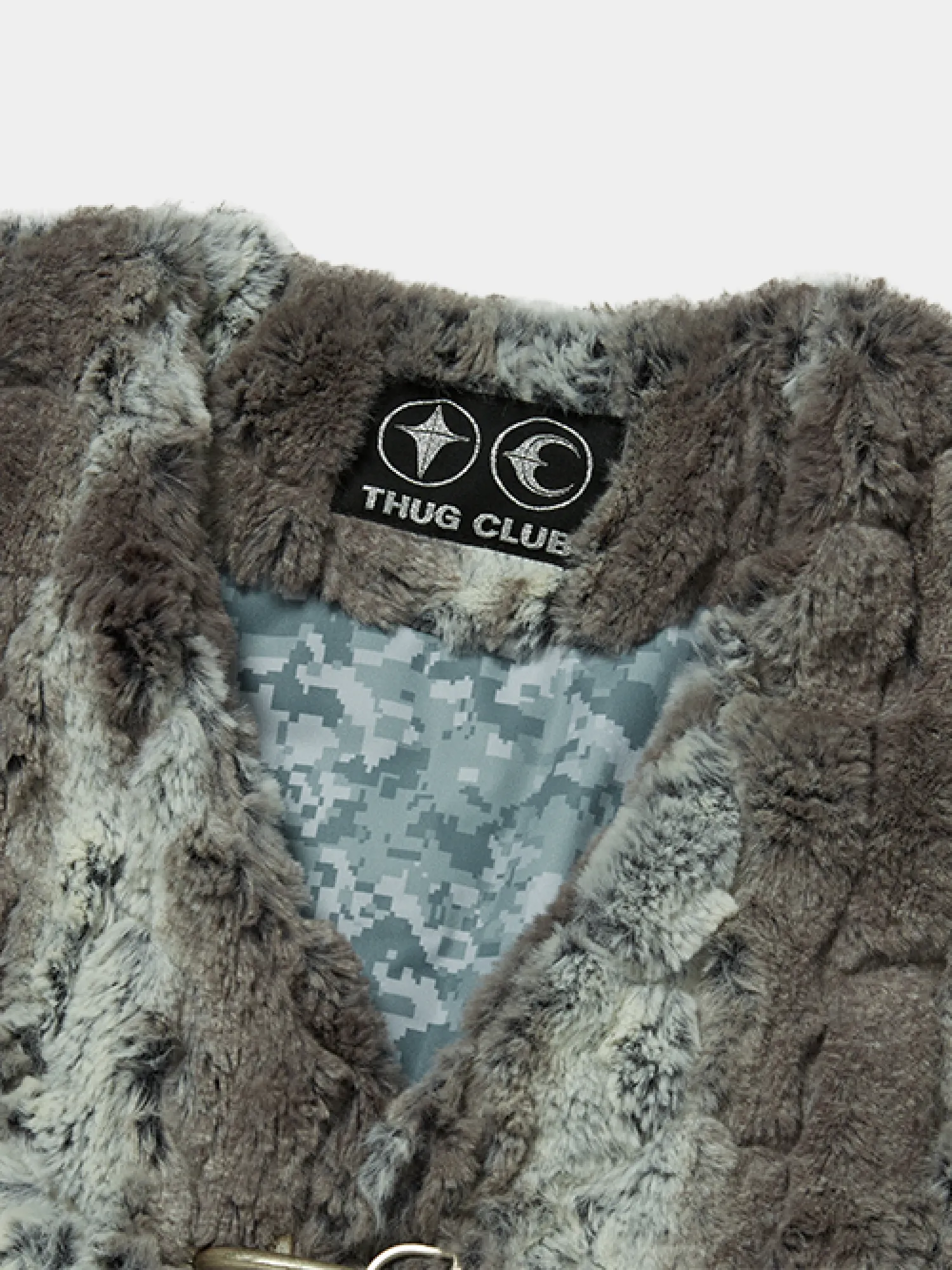 Жилет Thug Club TC Skull Fur Ivory